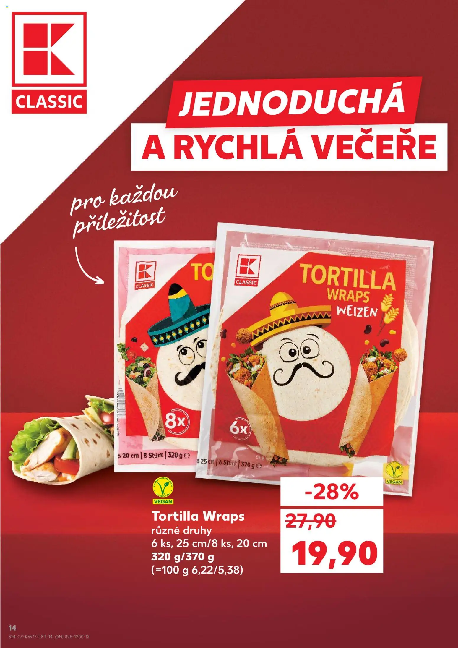 Kaufland leták od 22.04.2026 | Strana: 14 | Produkty: Vegan, Tortilla wraps, Tortilla