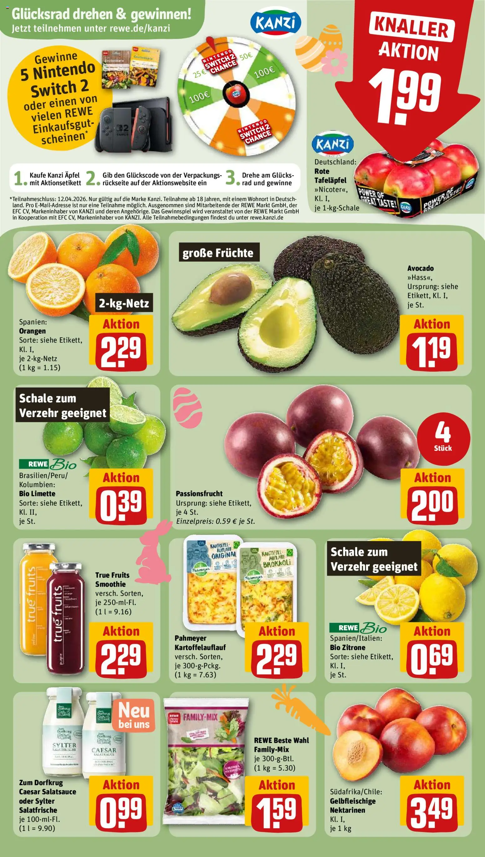 Rewe ihr Kaufpark Prospekt 	 – gültig ab 23.03.2026 | Seite: 4 | Produkte: Äpfel, Orangen, Avocado, Brokkoli