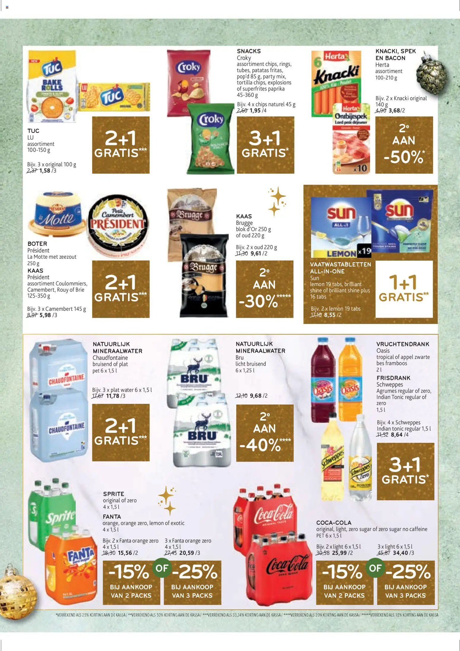 {H1} | Pagina: 15 | Producten: Zsalukő, Sprite, La, Snacks