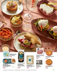 Feestelijk PLUS Gerookte zalm tartaar met mosterddillesaus**, Doos 120 gram - Voorbeeld van een folder van Plus, geldig van 29.11.2025 | Pagina: 71 | Producten: Avocado, Rucola, Roomkaas, Crème