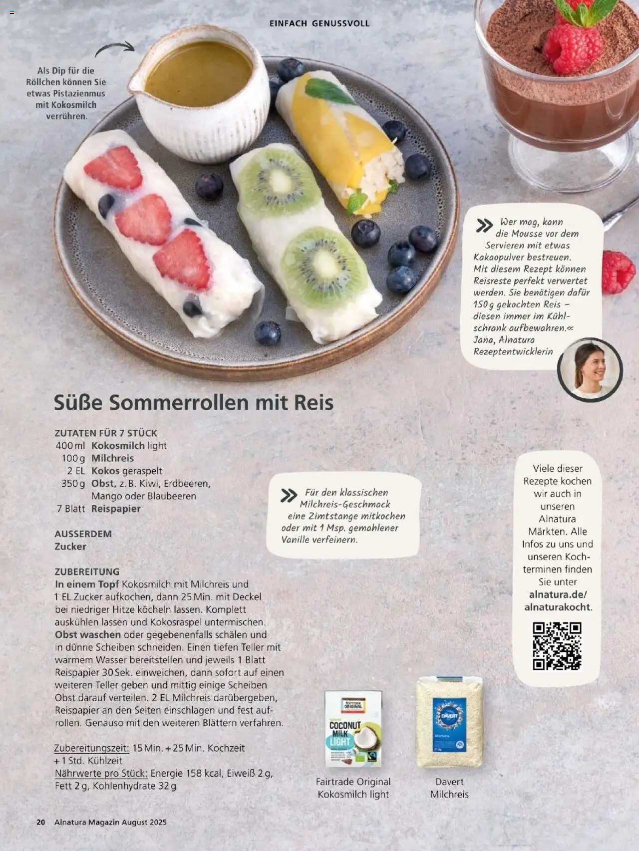 Alnatura Prospekt - gültig ab dem 01.08.2025 | Seite: 20 | Produkte: Schrank, Wasser, Zucker, Reis