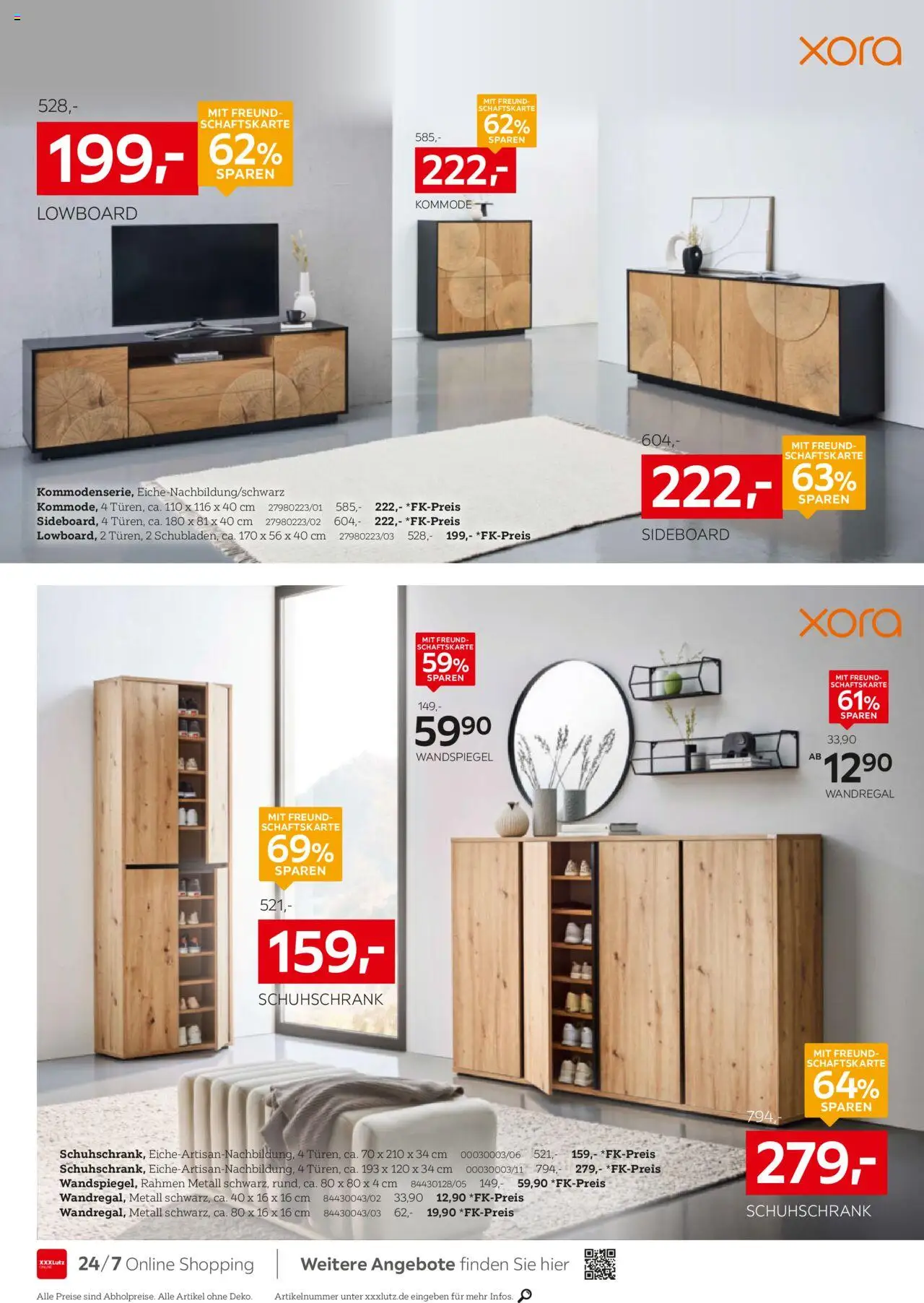 XXXL Lutz Prospekt 	 – gültig ab 08.09.2025 | Seite: 20 | Produkte: Sideboard, Lowboard, Wandregal, Wandspiegel