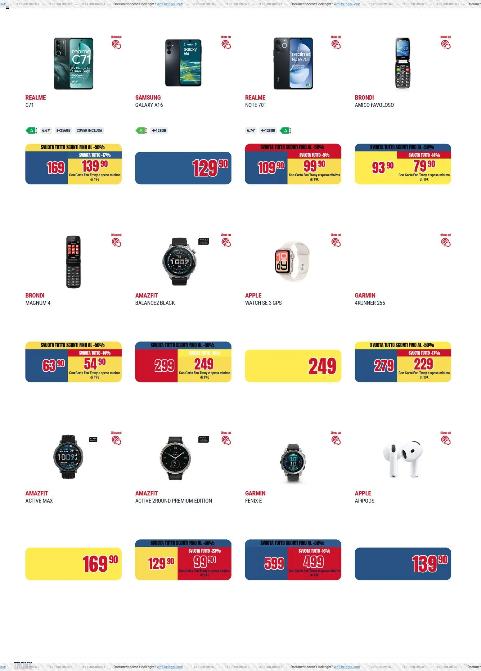 Volantino Trony del 15.01.2026 | Pagina: 7 | Prodotti: Fan, Airpods, Samsung
