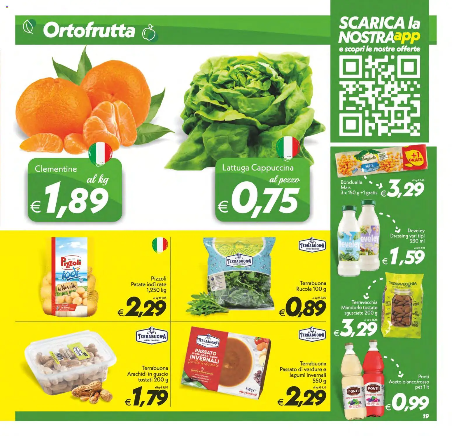 Volantino SuperConveniente del 24.10.2025 | Pagina: 19 | Prodotti: Legumi, Yogurt, Verdure, Arachidi