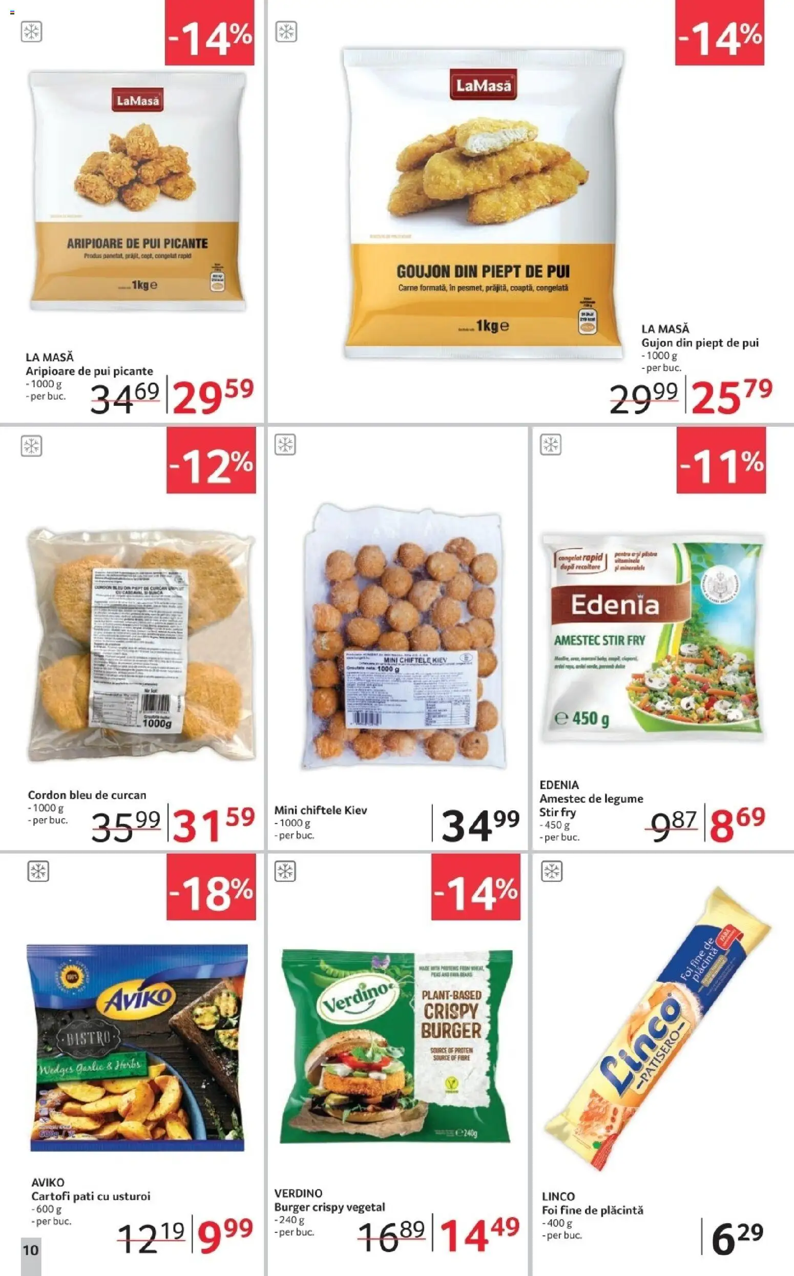 Noul catalog Selgros – valabil de la 28.11.2025 | Pagină: 10 | Produse: Hacıyatmaz Kedi Oyuncağı, Burger, Chiftele, Legume
