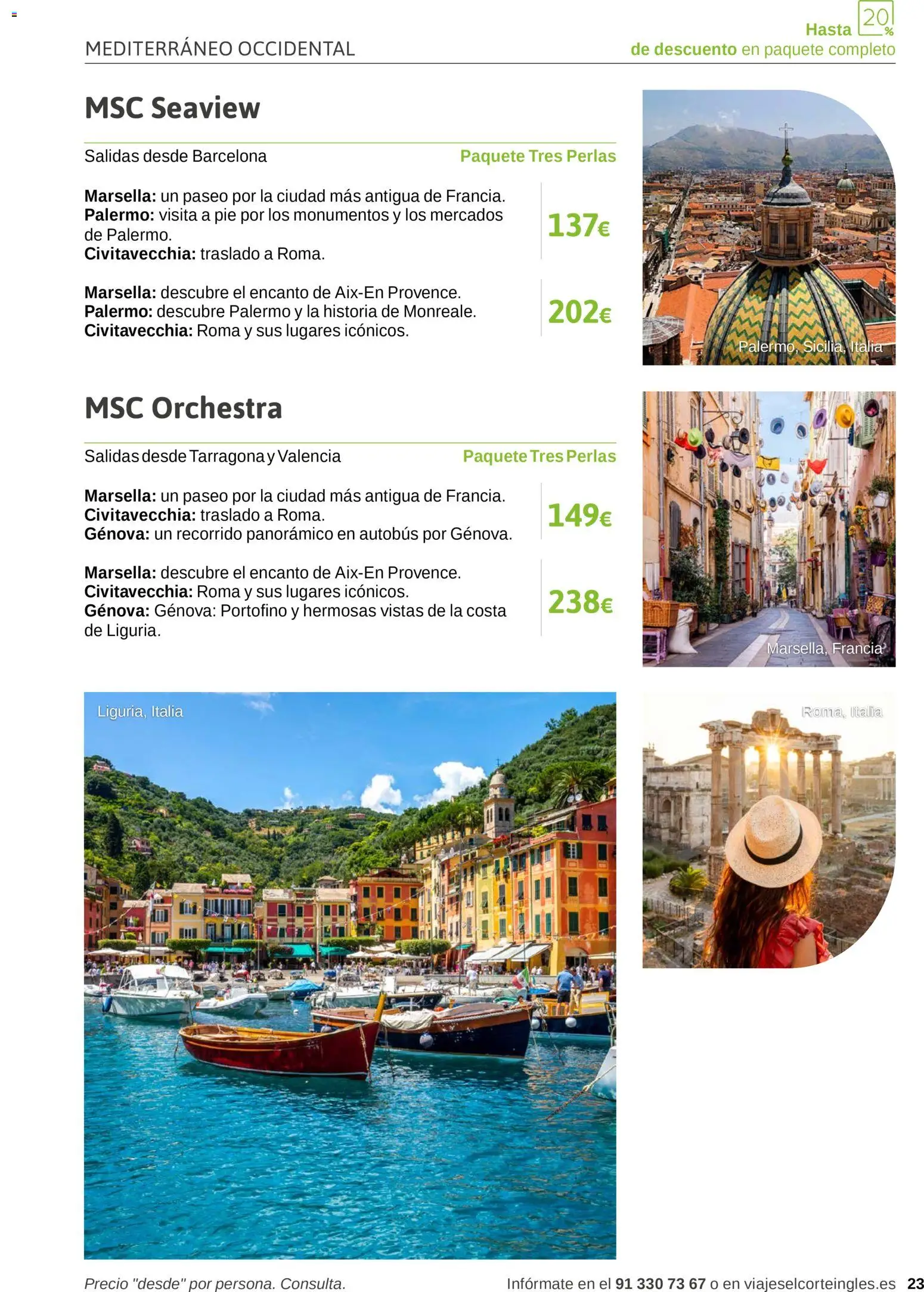 Viajes El Corte Inglés Excursiones Cruceros │ válido desde el 18.03.2026 | Página: 23