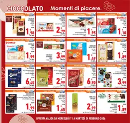 Anteprima del volantino CIOCCOLATO NOVI, vari tipi e grammature un esempio: fondente nero 100 g valido a partire dal 11.02.2026 | Pagina: 16