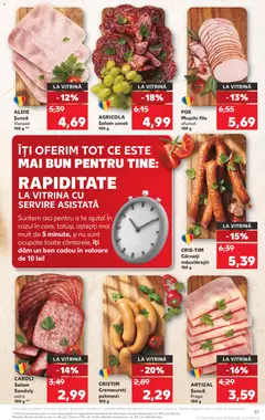 Ofertele Kaufland valabile de la 15.04.2026 | Pagină: 17 | Produse: Bahçe aydınlatması, Vitrină, Salam, Șuncă