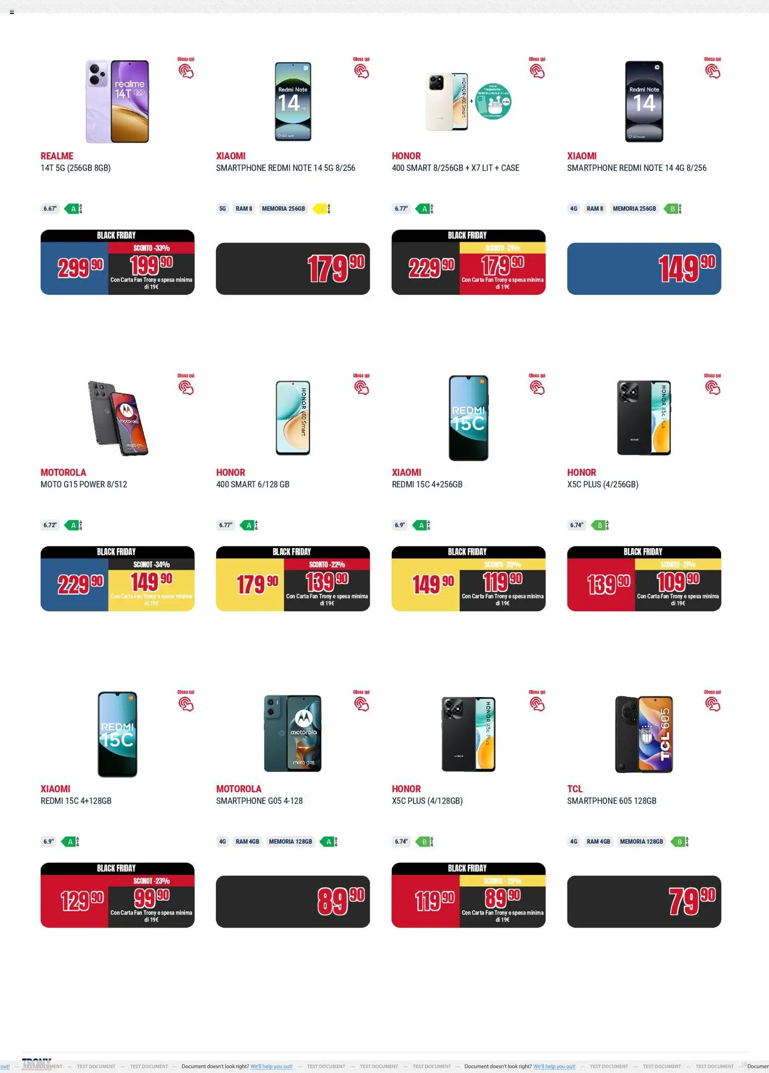Volantino Trony del 24.11.2025 | Pagina: 10 | Prodotti: Xiaomi, Smartphone, Fan