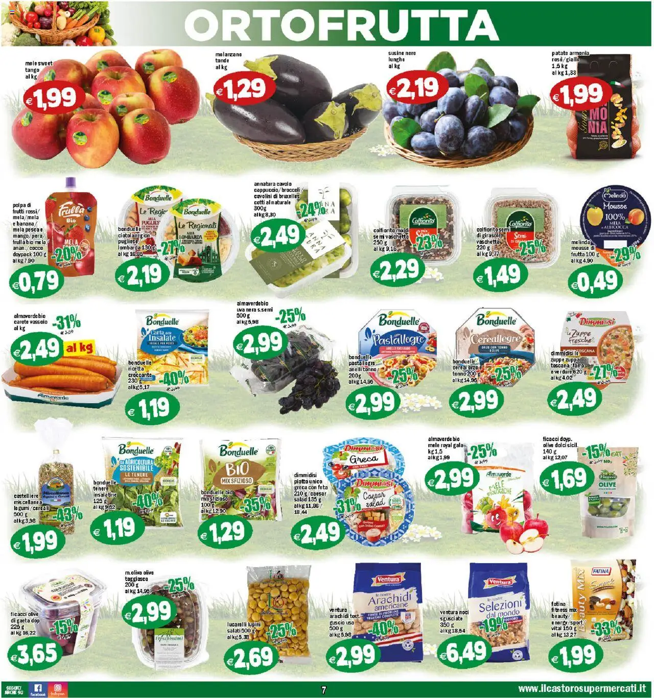 Volantino Il Castoro del 05.09.2025 | Pagina: 7 | Prodotti: Carote, Cavolo, Broccoli, Feta