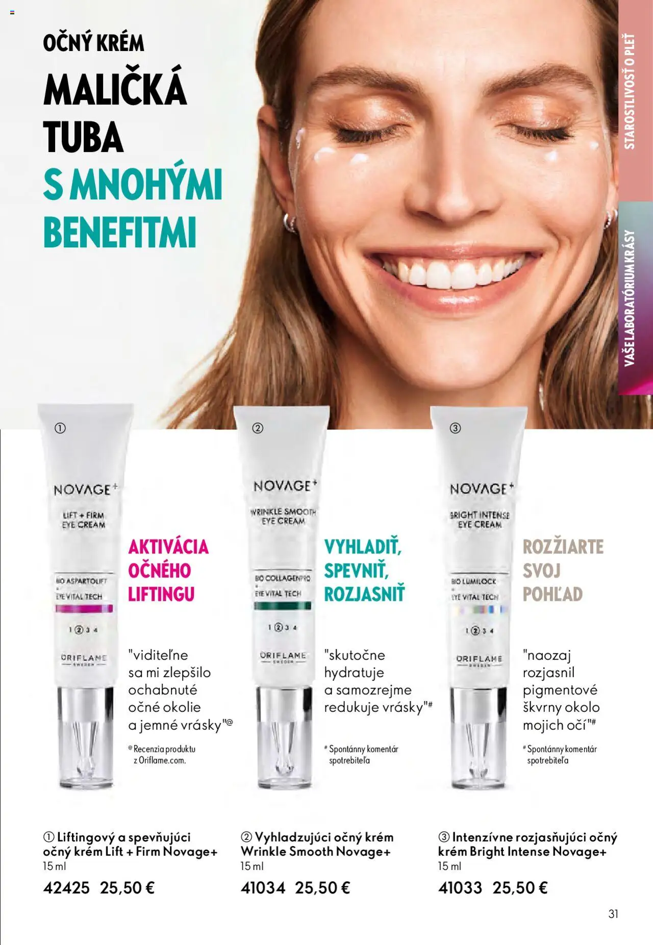 Katalóg Oriflame 13 2025 │ platný od 07.09.2025 | Strana: 31 | Produkty: Krém