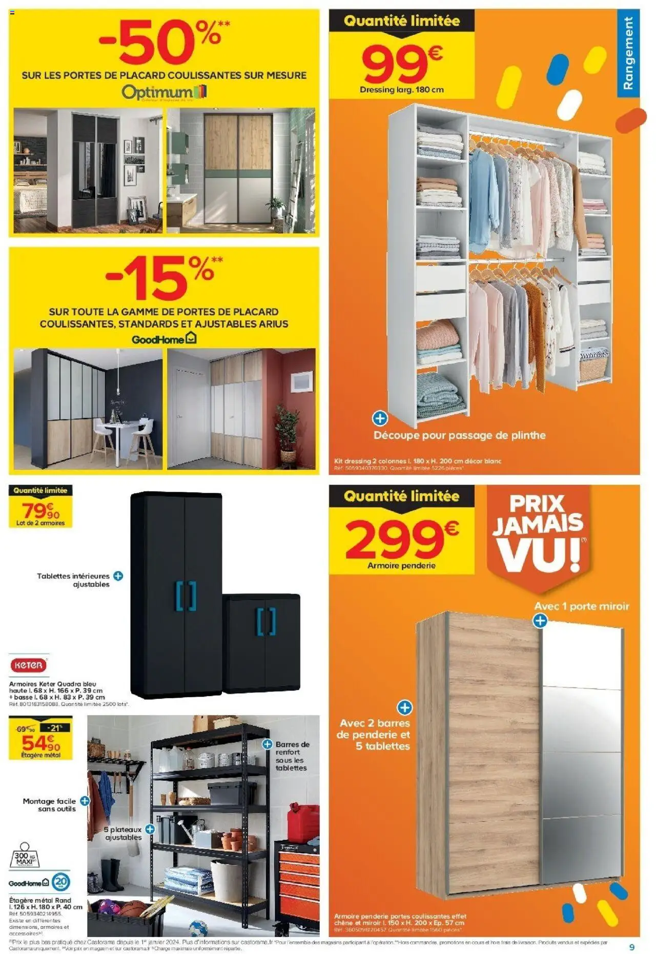 {H1} | Page: 9 | Produits: Kit dressing, Porte, Portes, Miroir