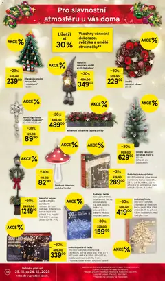 Náhled letáku Vánoční girlanda s bílými vločkami*, 60 x 14 x 0,30 cm od 03.12.2025 | Strana: 38
