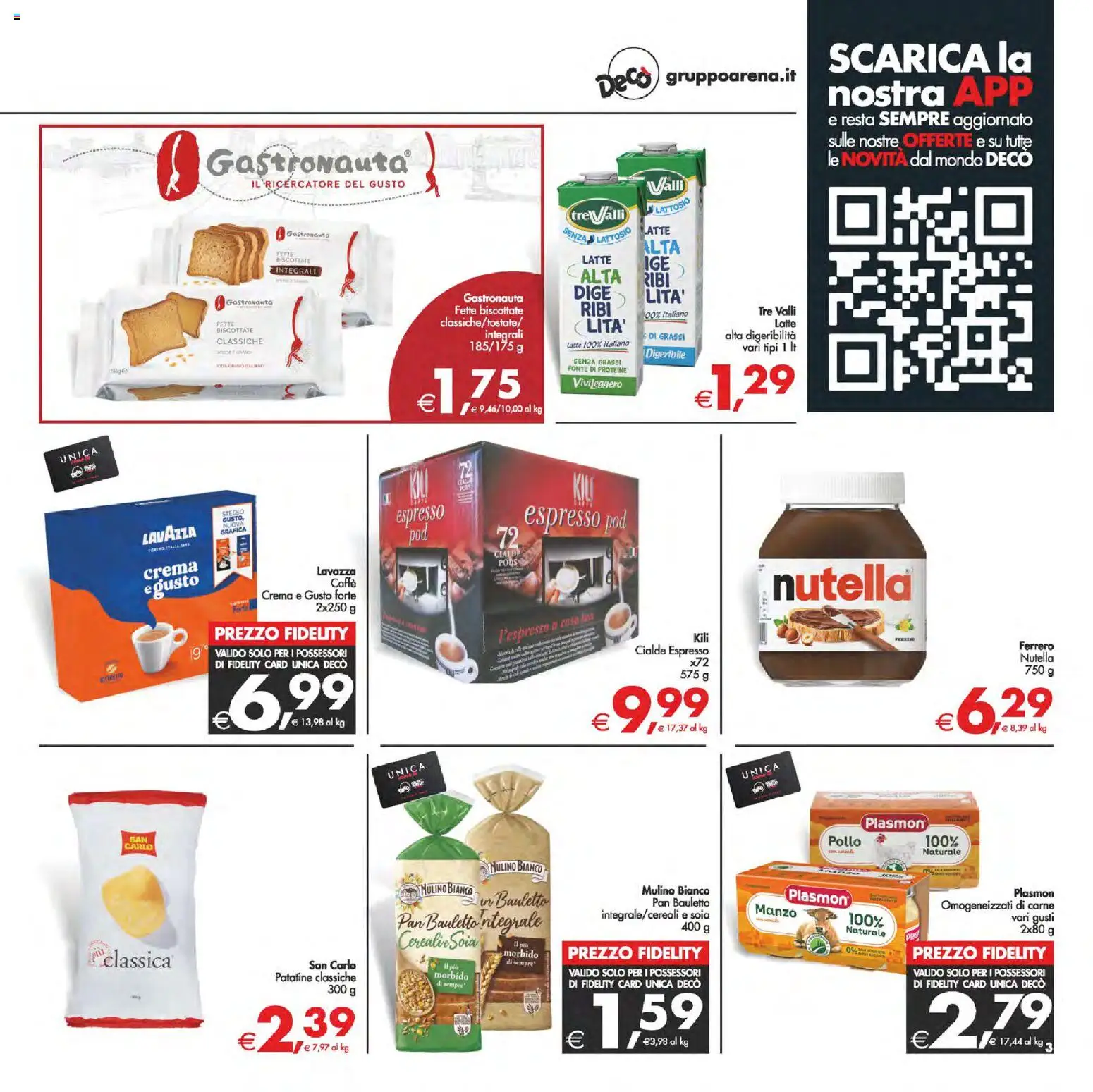 Volantino Decò del 23.01.2026 | Pagina: 3 | Prodotti: Crema, Caffè, Manzo, Nutella