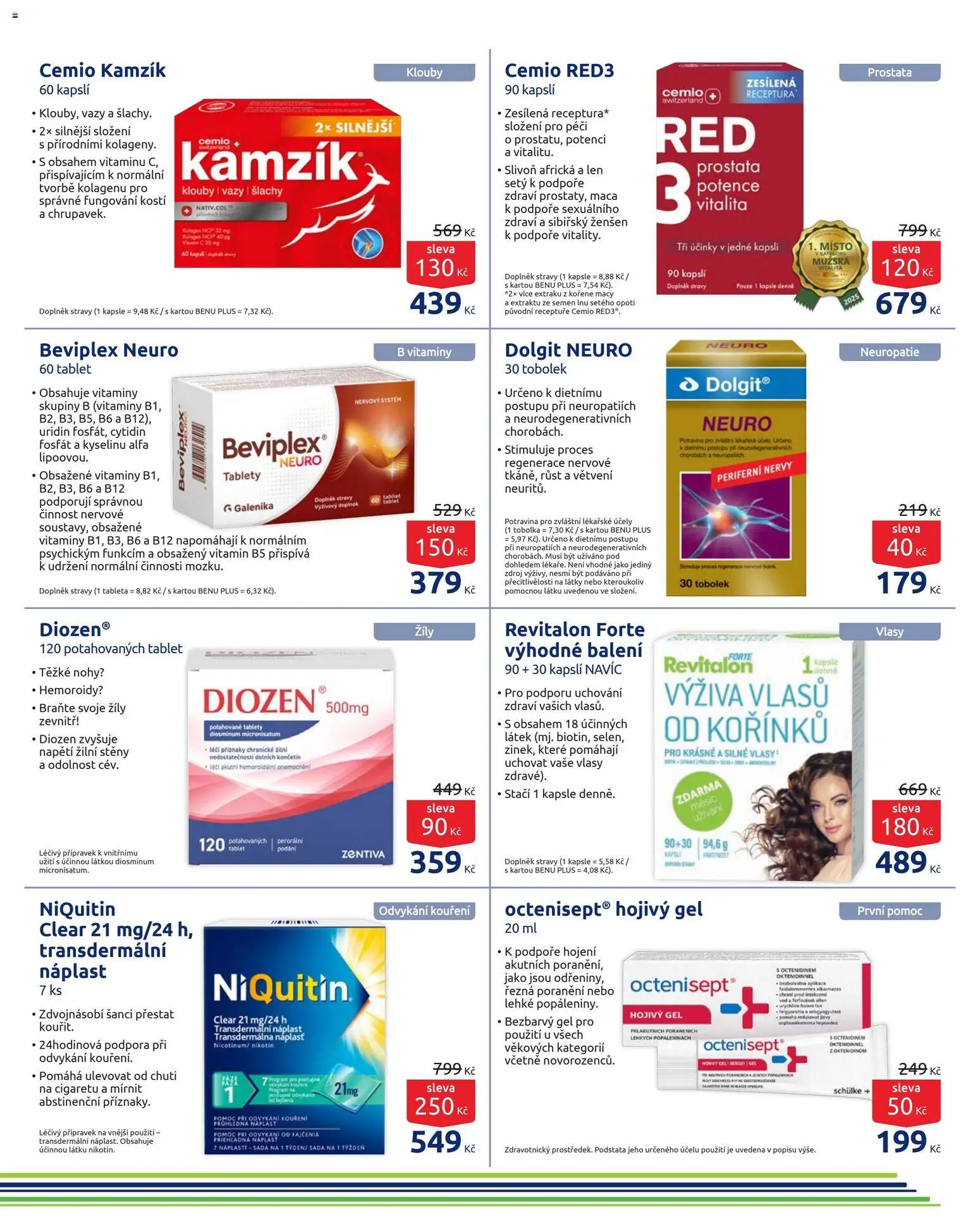 Benu leták od 01.03.2026 | Strana: 15 | Produkty: Kapsle, Náplast, Tablet, Vázy