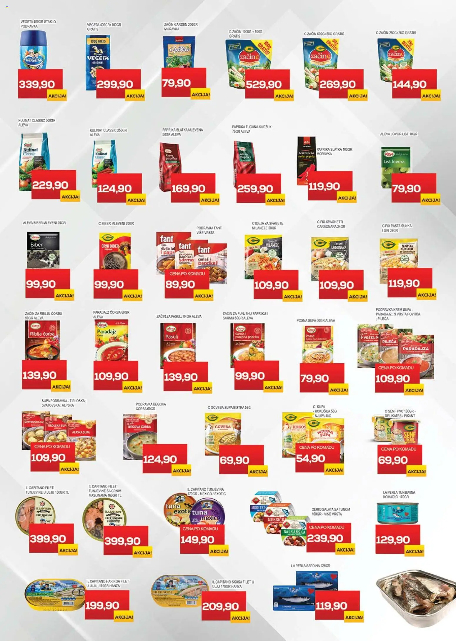 Medius katalog - važi od 13.01.2026 | Strana: 9 | Proizvode: Salata, Paprika, Podravka, Sardina