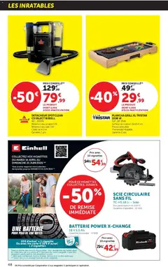 Super U - Prévisualisation de Super U - Les prix bas de la semaine valide à partir de 28.04.2026 | Page: 48 | Produits: Câble, Grill, Scie circulaire, Batterie