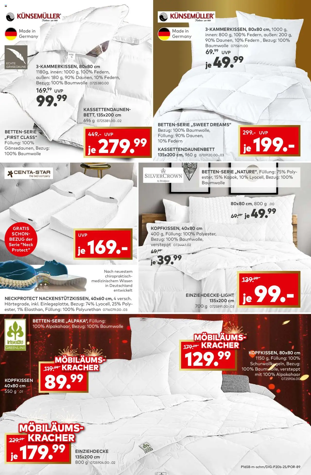 Porta! Alles für die Vorweihnachtszeit: – gültig ab 05.10.2025 | Seite: 7 | Produkte: Kopfkissen