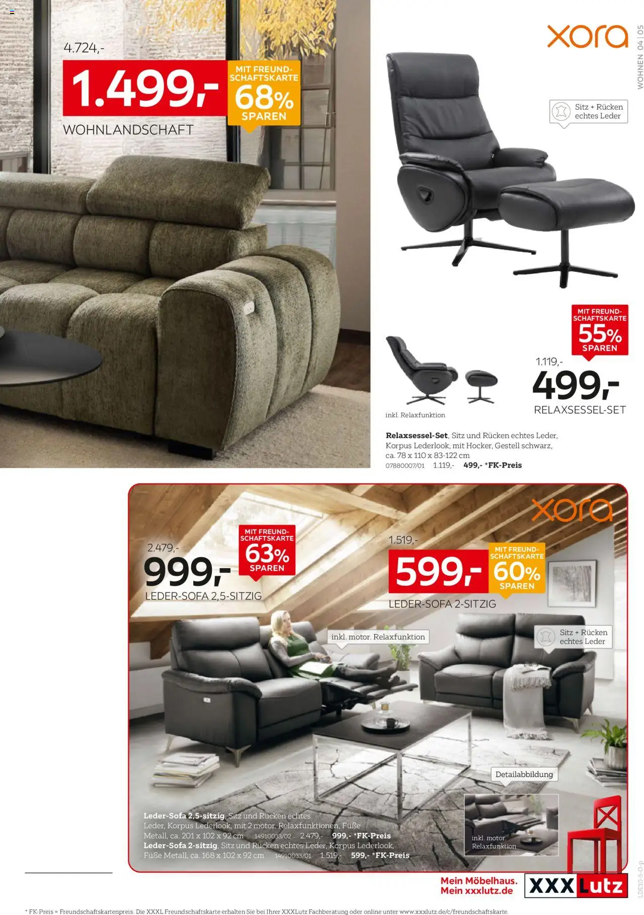 XXXL Lutz Polster Spezial – gültig ab 12.10.2025 | Seite: 5 | Produkte: Wohnlandschaft, Ledersofa