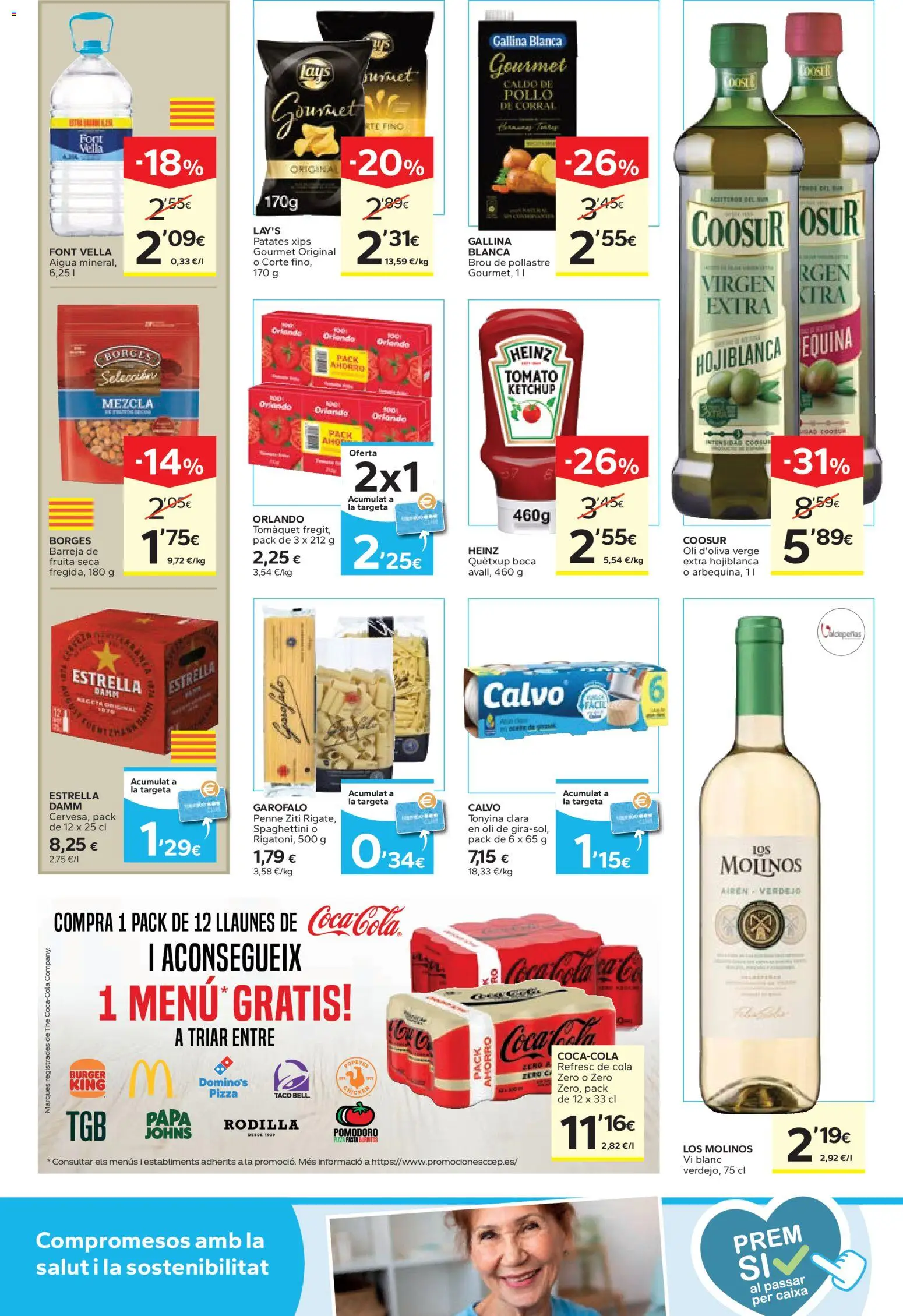 Caprabo Abaixem el preu │ válido desde el 12.03.2026 | Página: 6 | Productos: Pizza, Pasta, Té