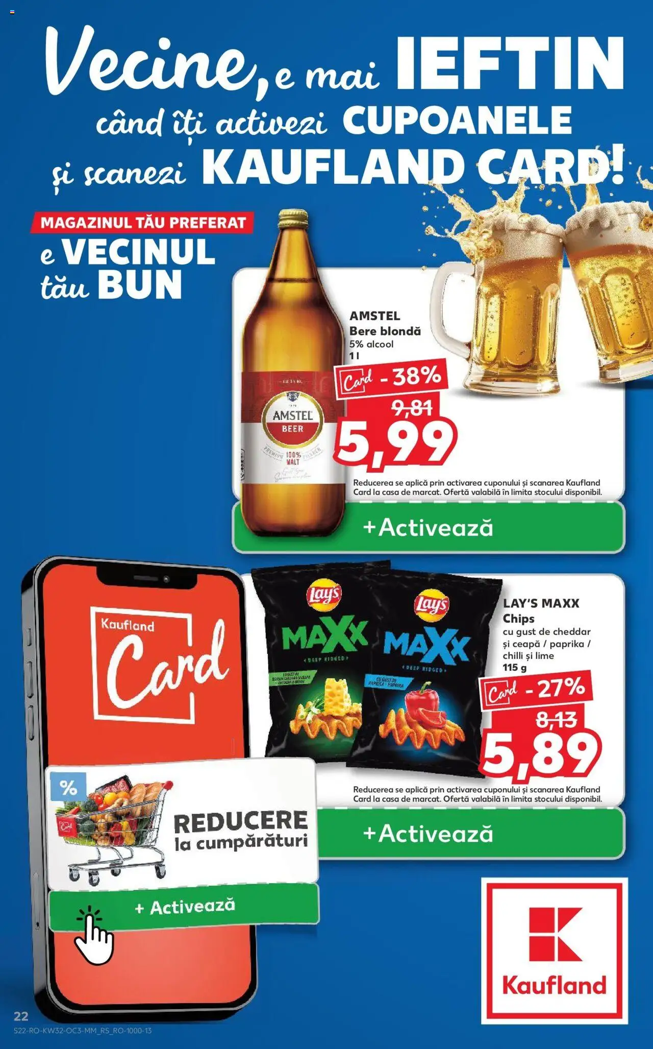 Catalog Kaufland - Arad – valabil de la 06.08.2025 | Pagină: 22 | Produse: Chilli, Lime, Bere, Ceapă