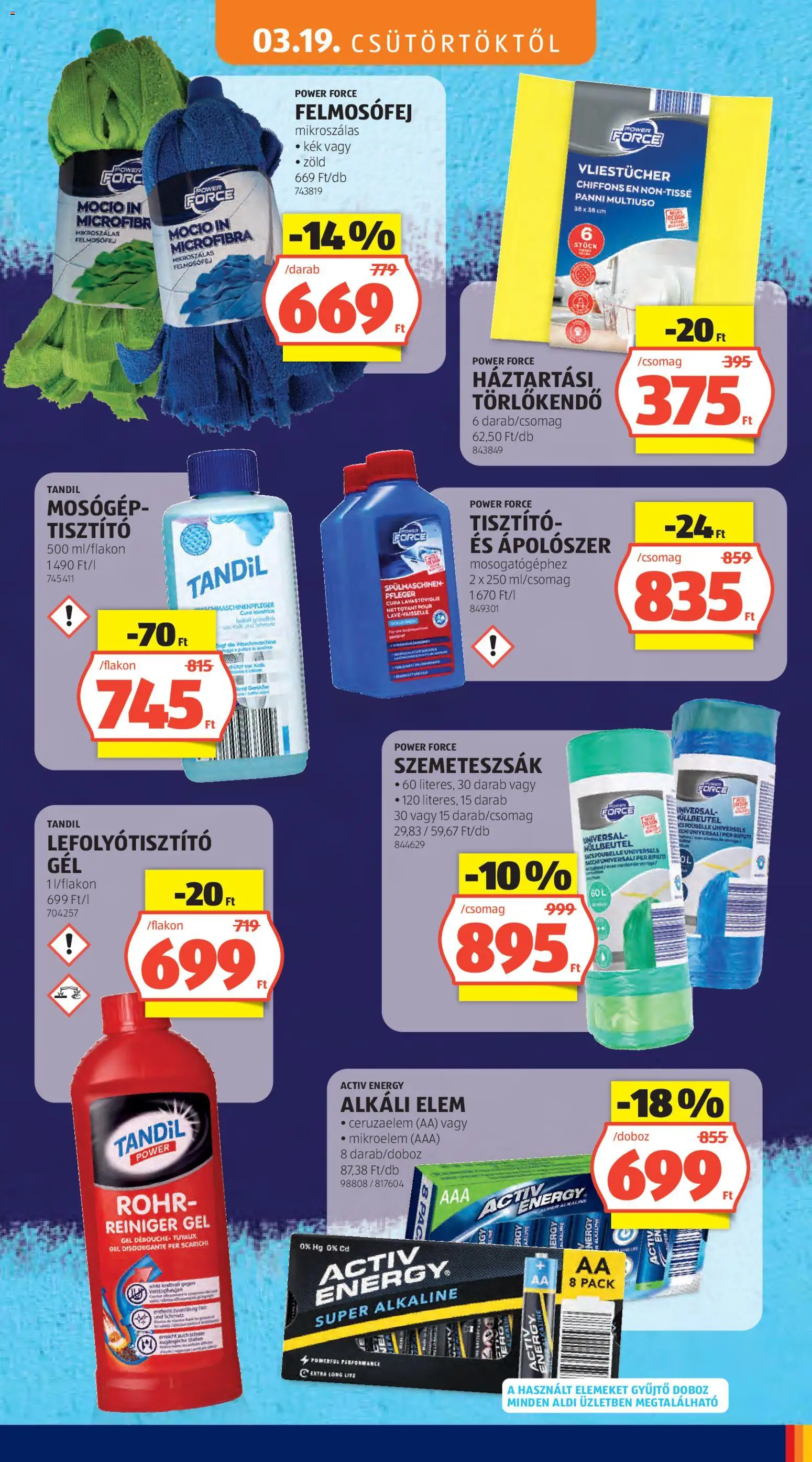 Aldi akciós ujság - amely érvényes a következő dátumtól: 19.03.2026 | Oldal: 23