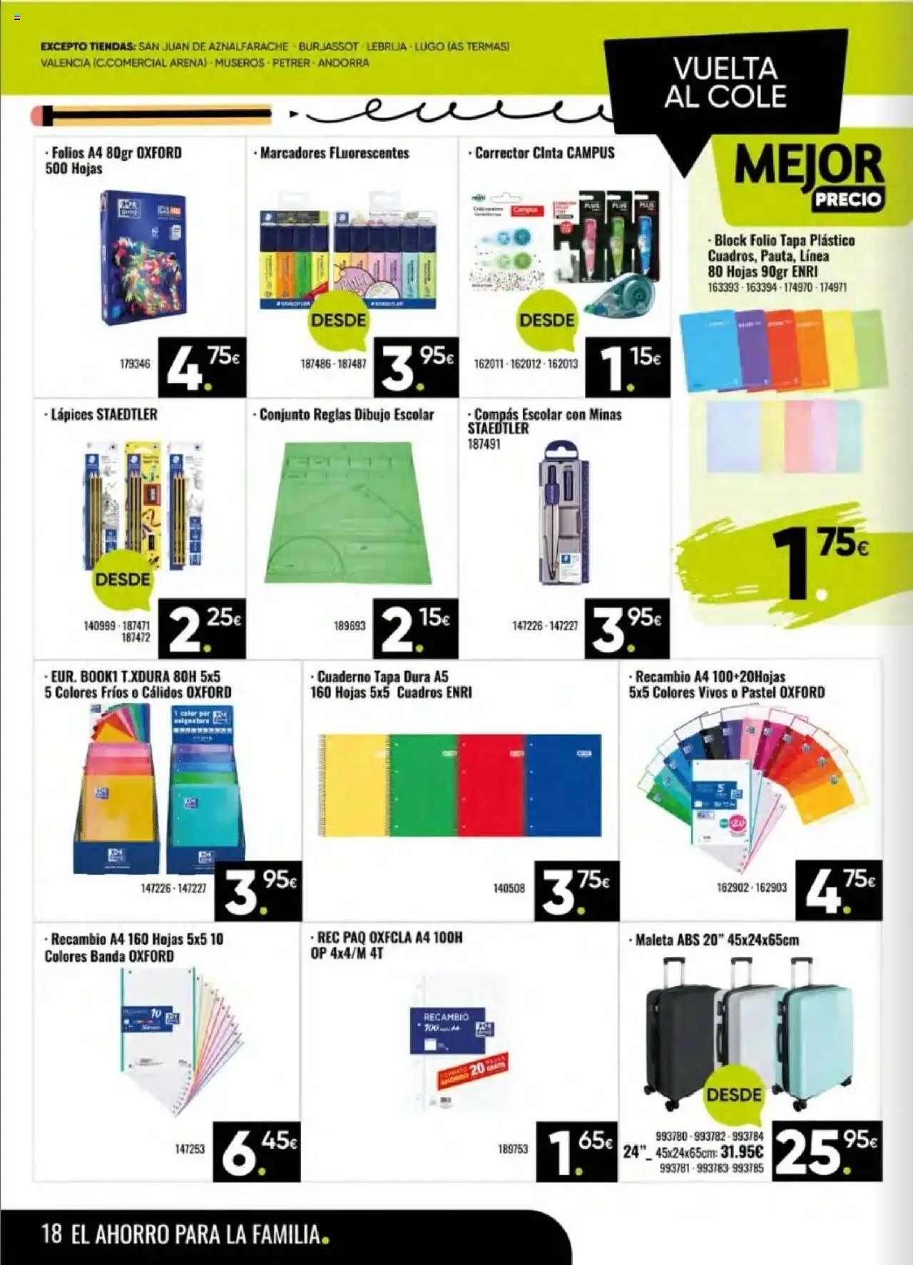 Family Cash folleto │ válido desde el 08.09.2025 | Página: 17 | Productos: Corrector, Maleta