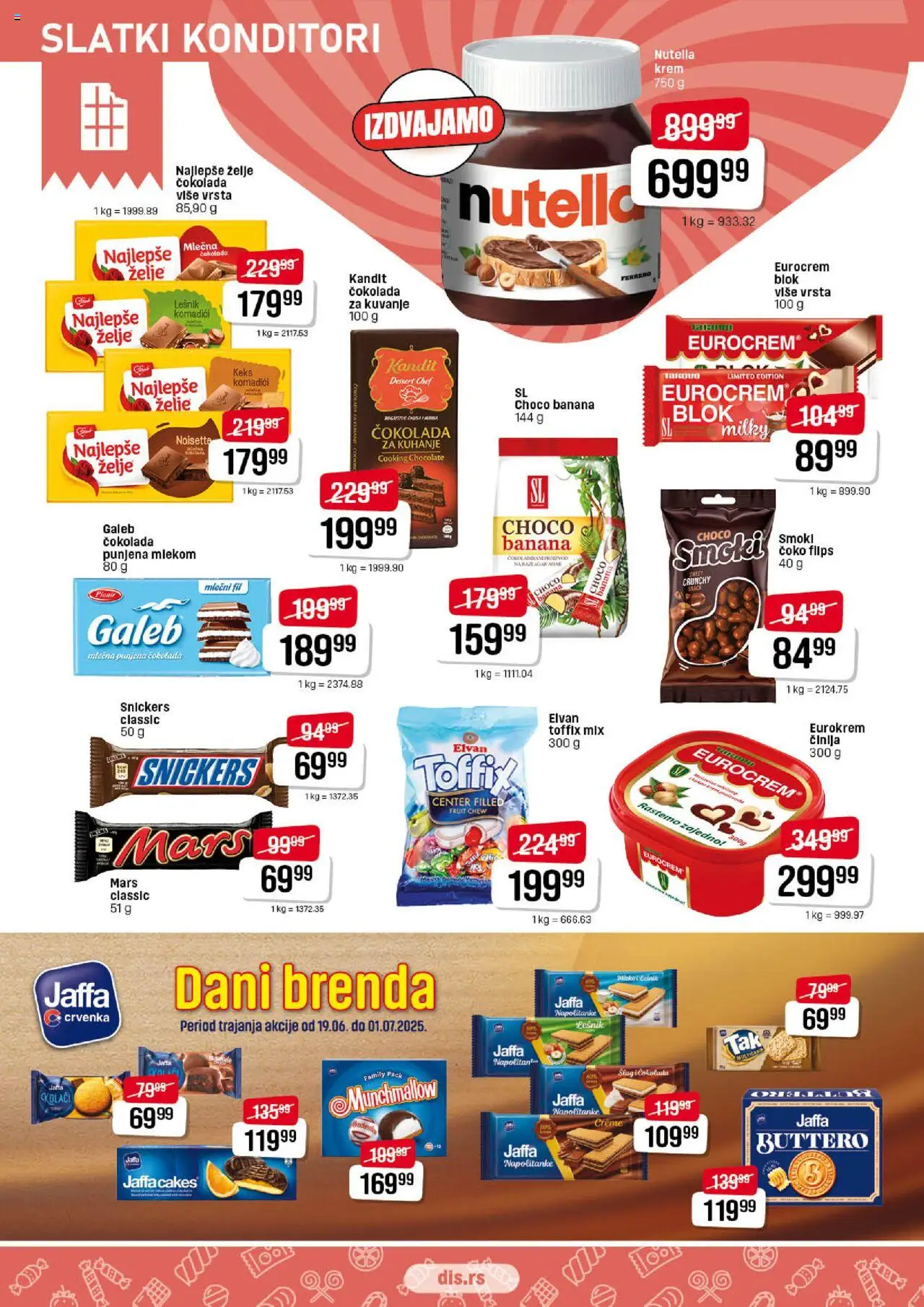 DIS katalog - važi od 19.06.2025 | Strana: 12 | Proizvode: Banana, Lešnik, Čokolada, Napolitanke