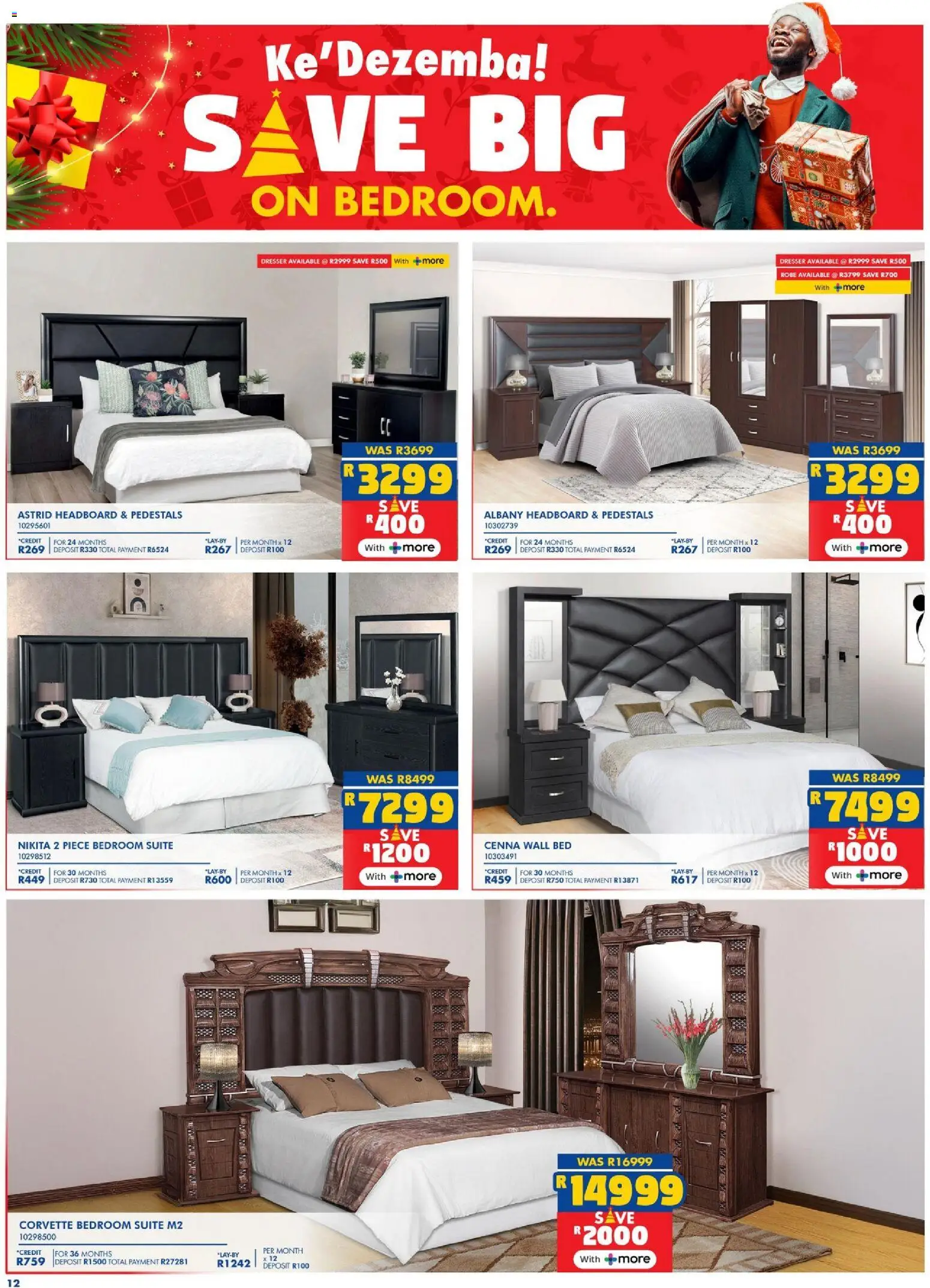 New Russells catalogue – valid from 02.12.2025 | Page: 12 | Products: Headboard, Bed