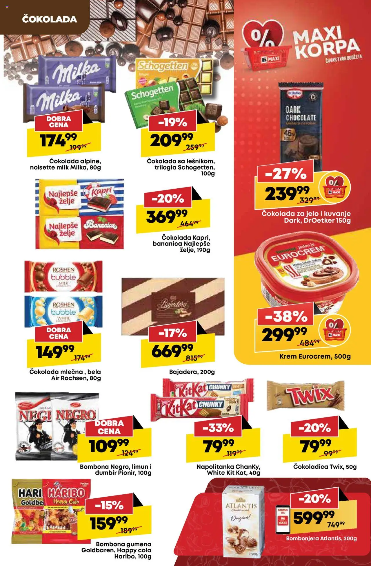 Maxi katalog - važi od 31.07.2025 | Strana: 29 | Proizvode: Milka, Bombonjera, Eurocrem, Korpa