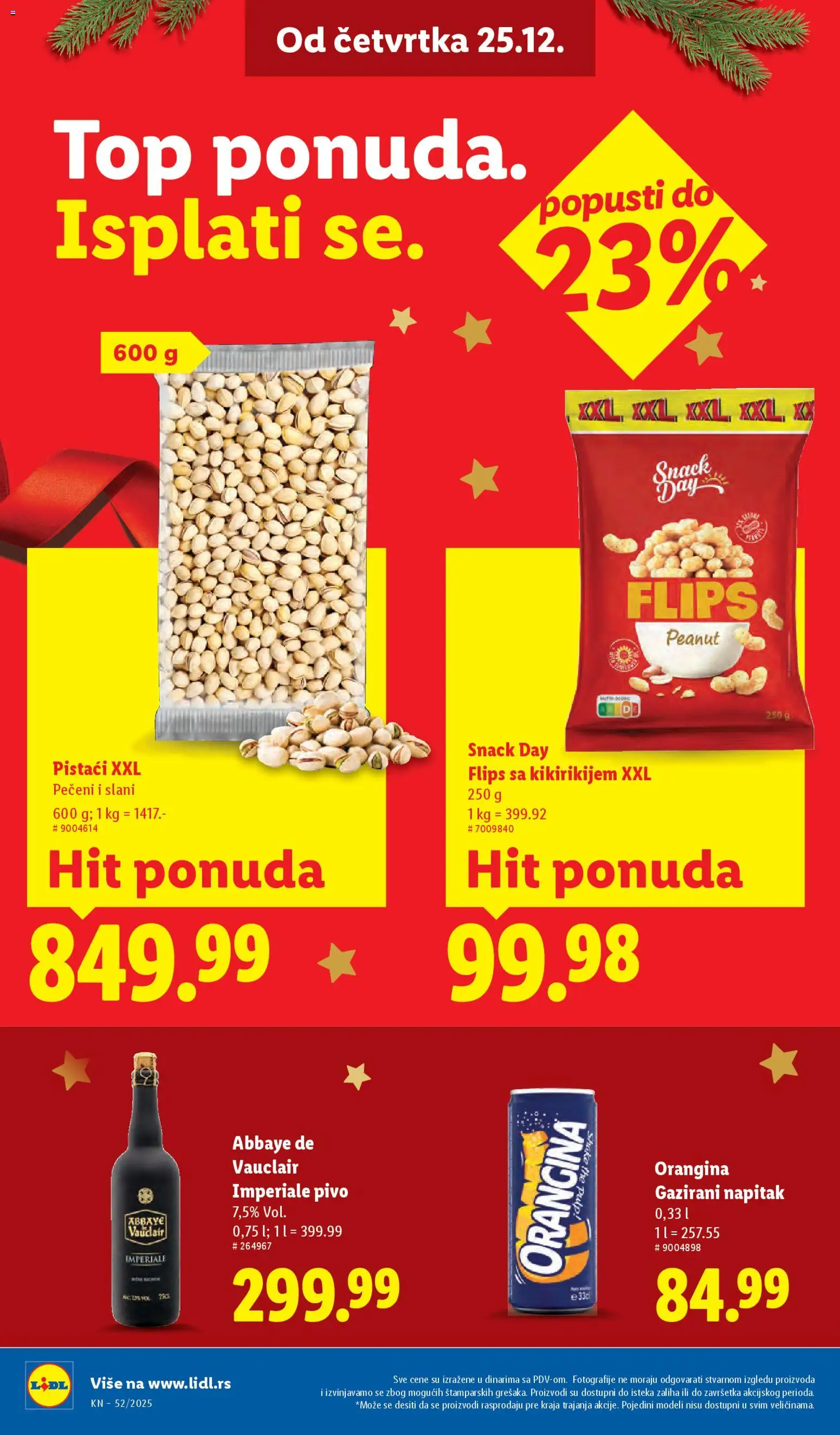 Lidl katalog - važi od 25.12.2025 | Strana: 24 | Proizvode: Pistaći, Pivo