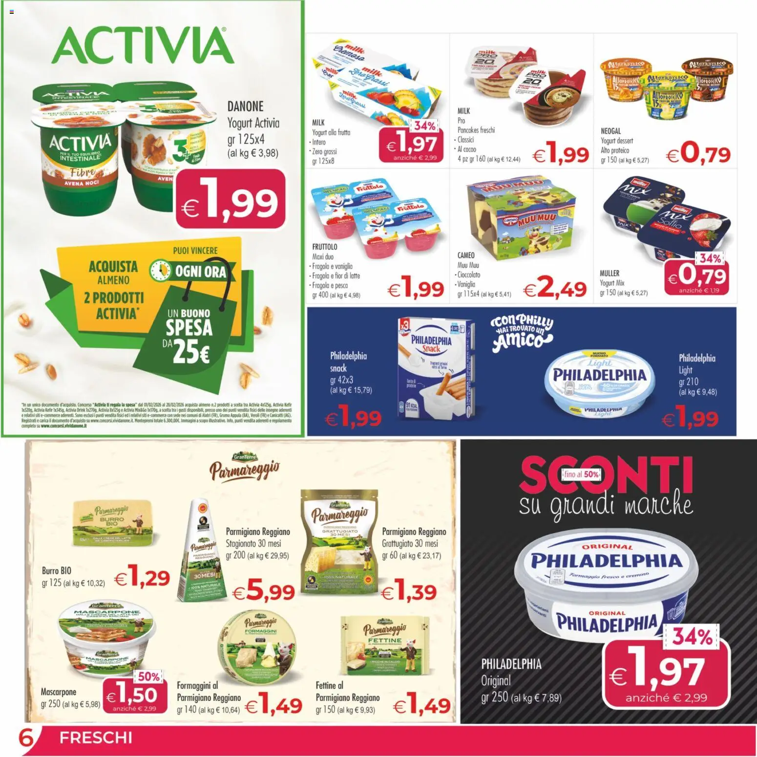 Volantino MerSi Supermercati del 04.01.2026 | Pagina: 6 | Prodotti: Yogurt, Frutta, Noci, Mascarpone