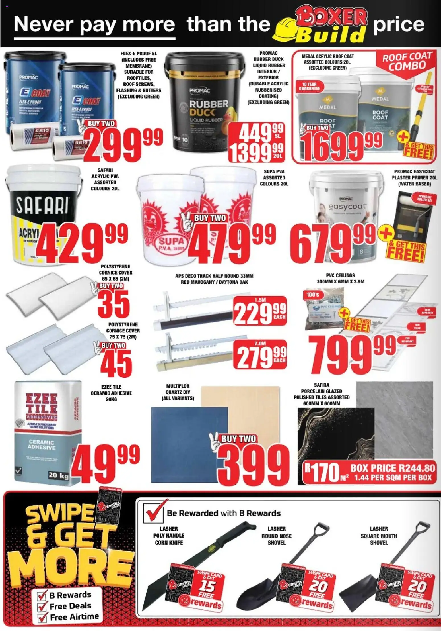 New Boxer catalogue – valid from 23.02.2026 | Page: 2 | Products: Primer, Coat, Plaster primer, Adhesive