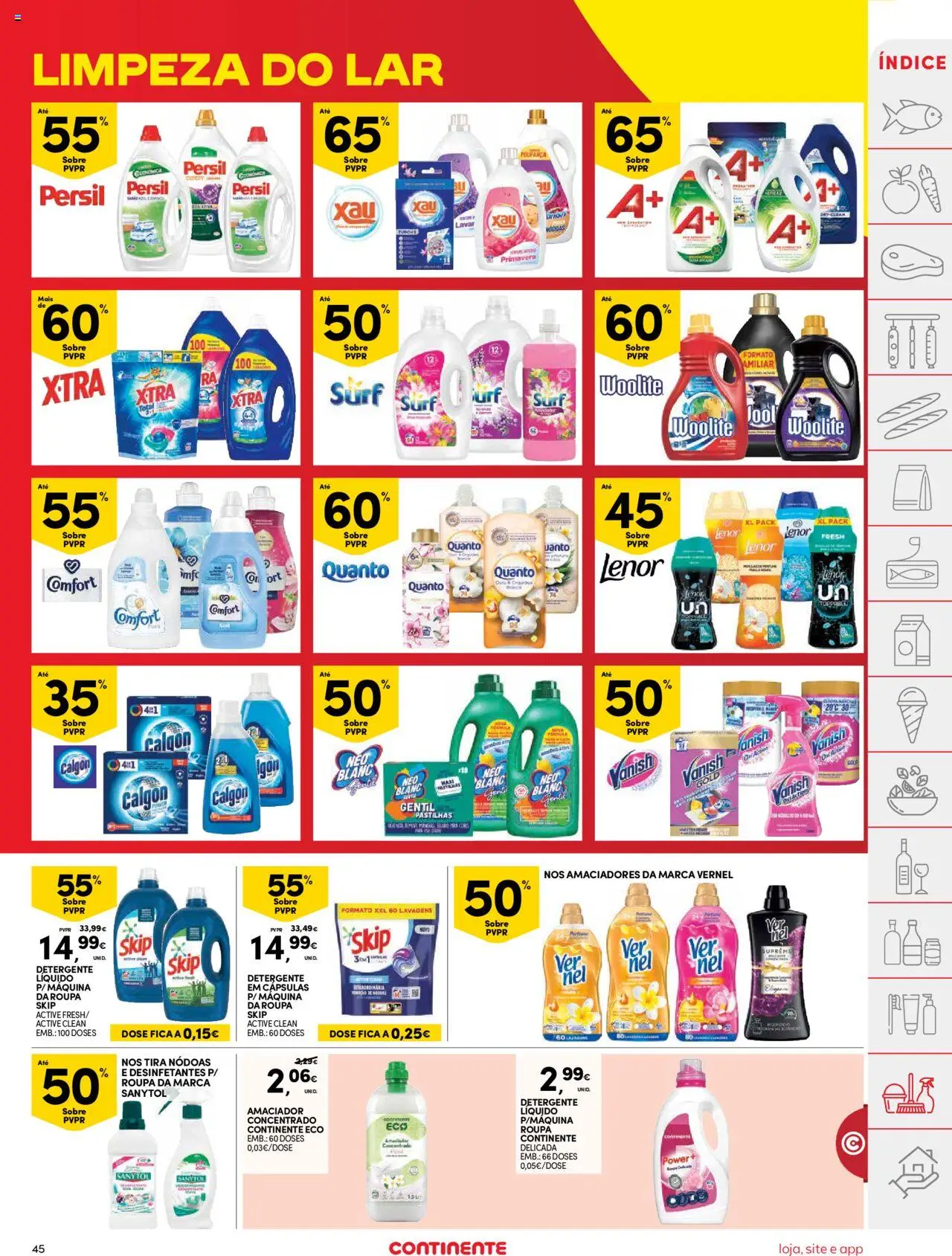 Continente folheto │ válido de 05.08.2025 | Página: 45 | Produtos: Detergente, Persil