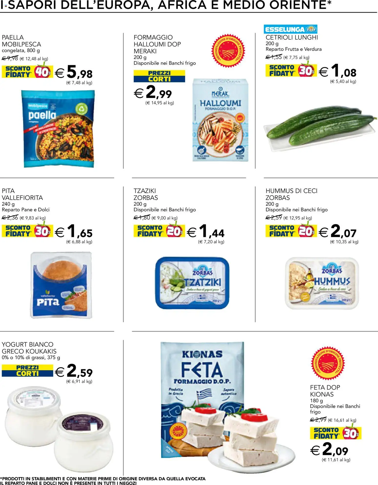 Volantino Esselunga S del 12.02.2026 | Pagina: 10 | Prodotti: Pane, Tè, Frutta, Feta