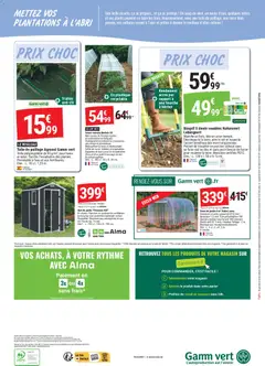 Gamm vert - Prévisualisation de Gamm vert catalogue valide à partir de 04.02.2026 | Page: 4 | Produits: Toile de paillage, Serre de jardin, Panier, Abri de jardin