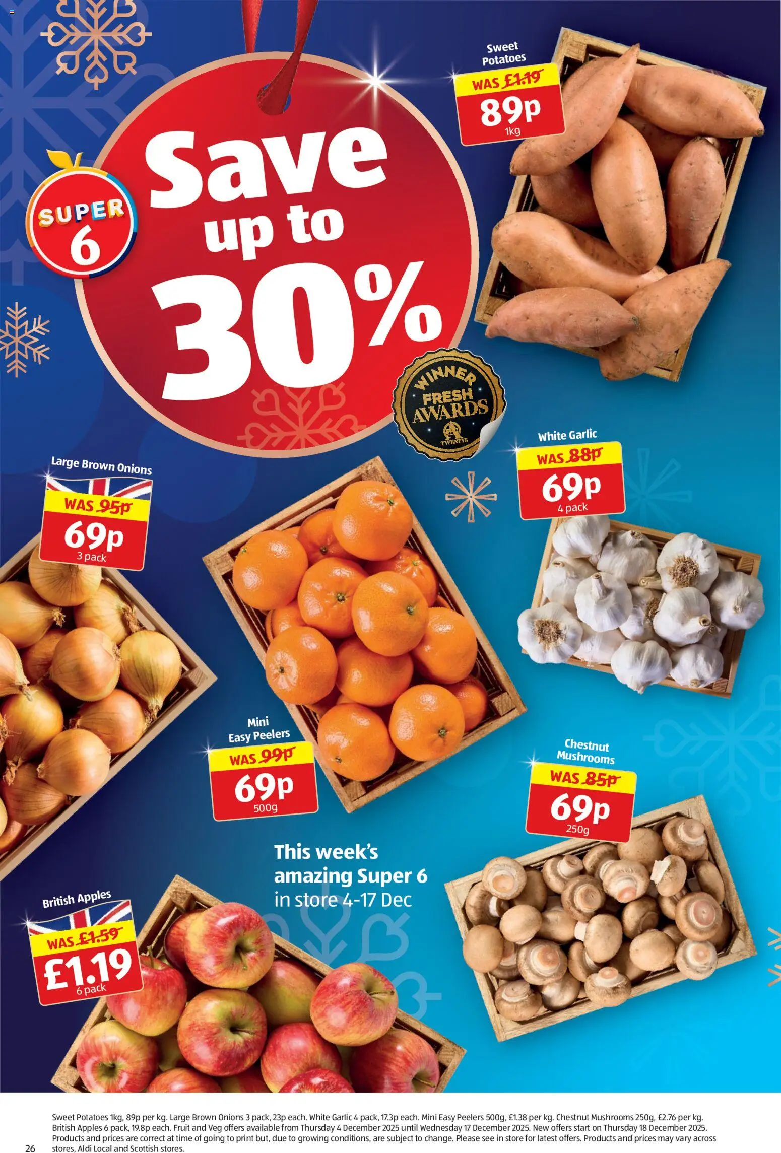 {H1} | Page: 28 | Products: Garlic, Apples, Mushrooms, Potatoes