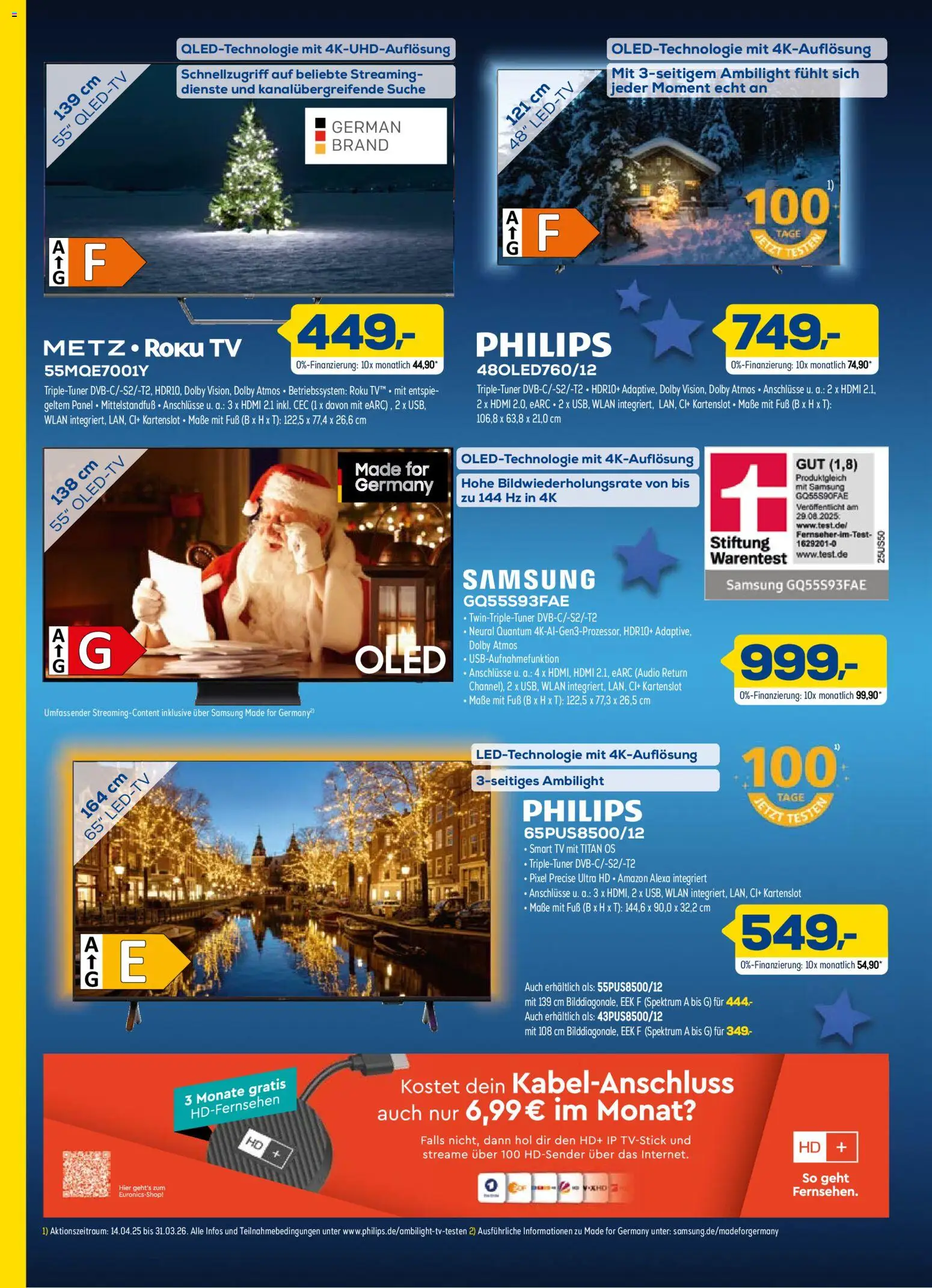 Euronics Aktuelle Angebote – gültig ab 12.12.2025 | Seite: 2 | Produkte: Philips, Samsung, TV, Audio