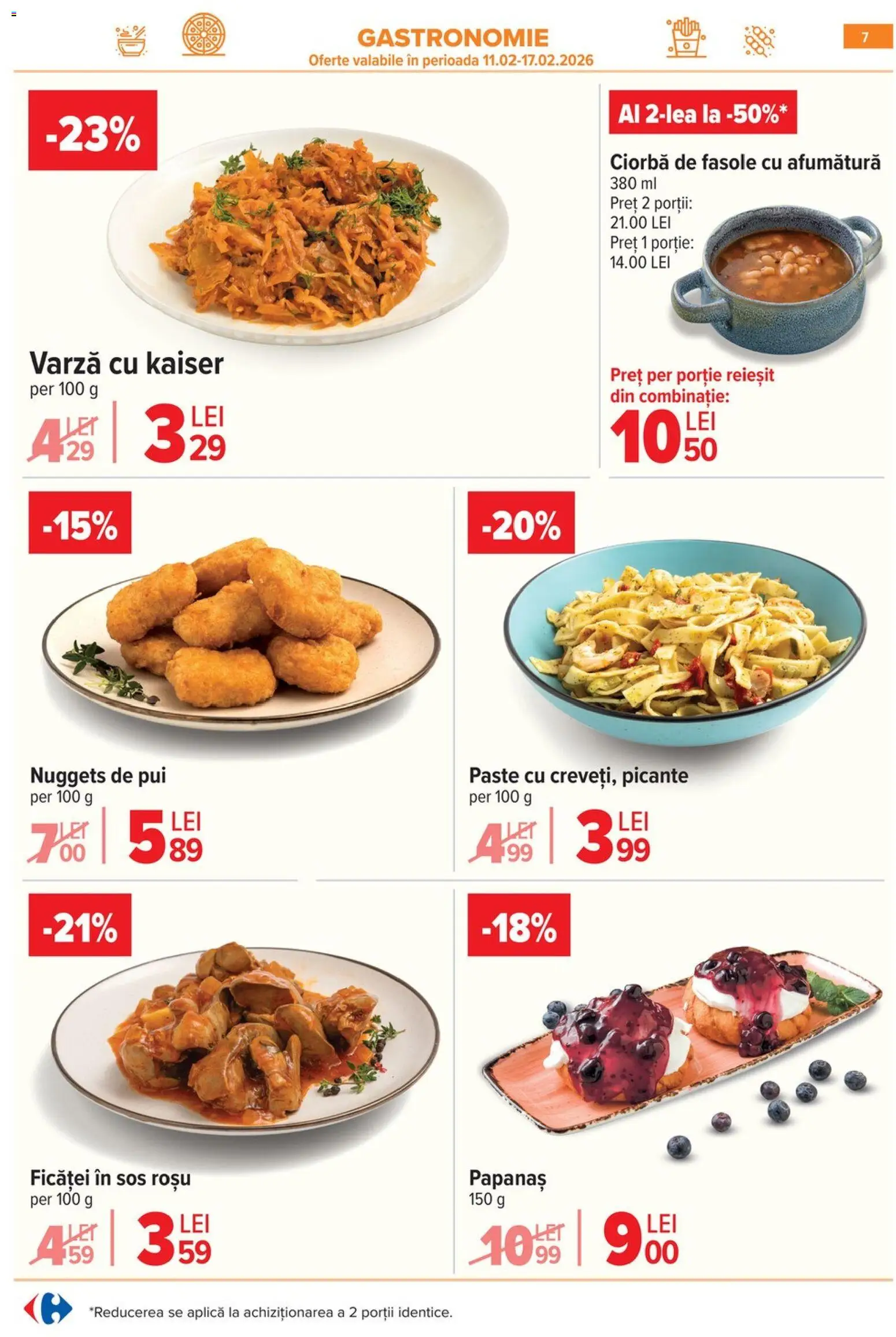 Noul catalog Carrefour – valabil de la 04.02.2026 | Pagină: 9 | Produse: Varză, Hacıyatmaz Kedi Oyuncağı, Paste, Sos