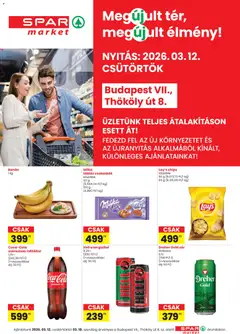 Spar Market Bp. Thököly út üzlet megújulás - amely érvényes a következő dátumtól: 12.03.2026