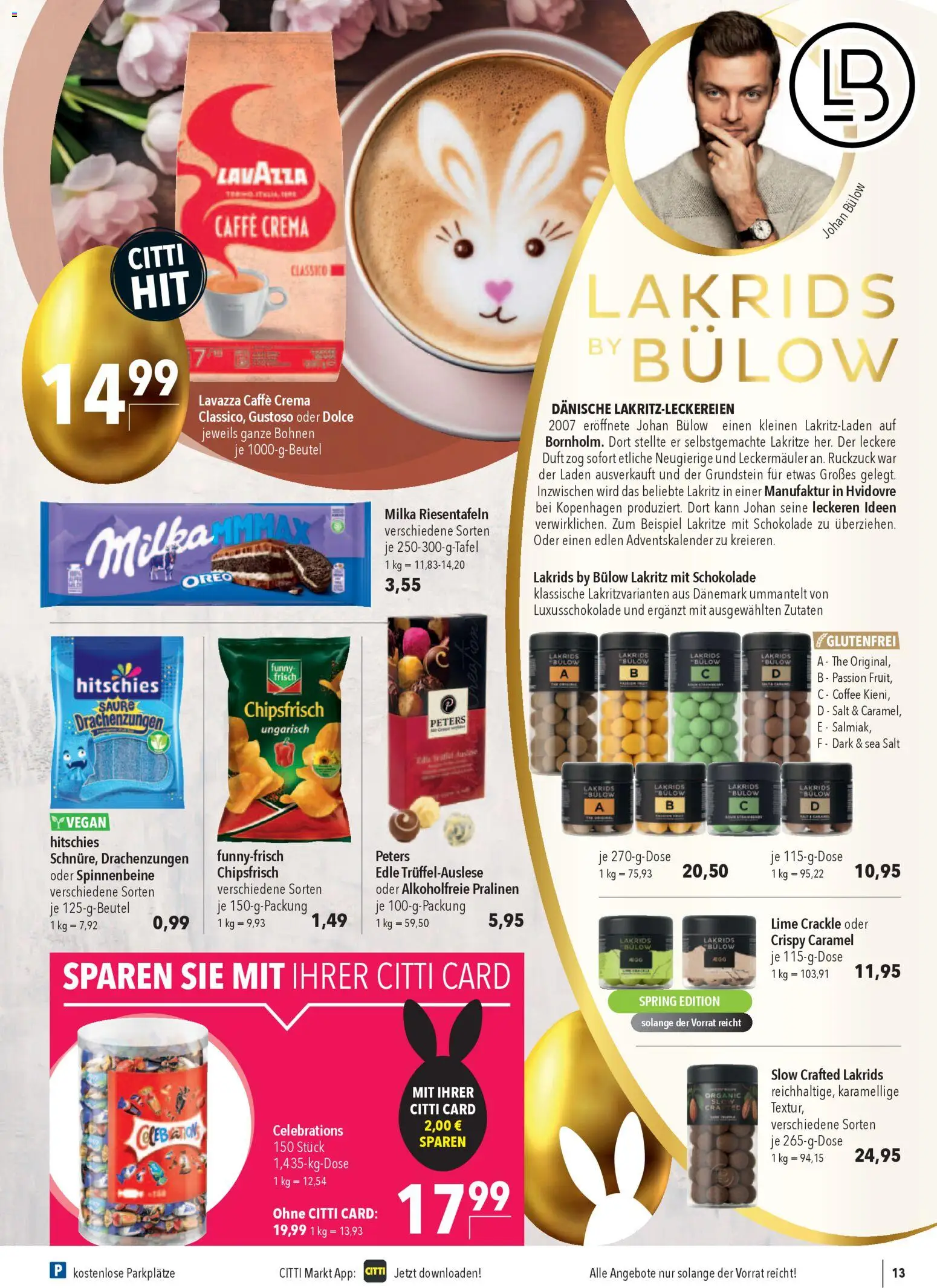 CITTI Markt Prospekt 	 – gültig ab 01.04.2026 | Seite: 13 | Produkte: Lavazza, Duft, Milka, Celebrations