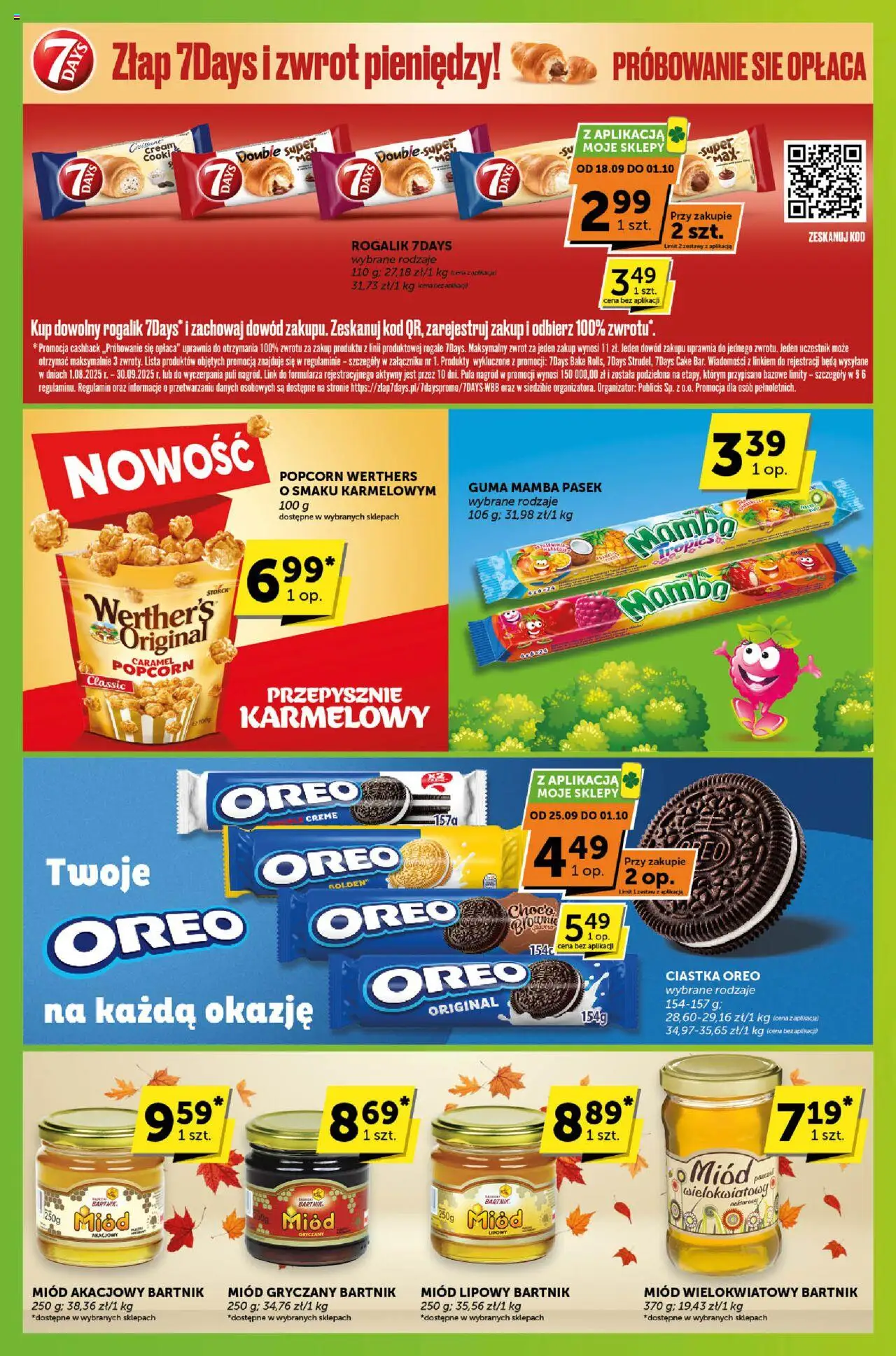 Groszek Gazetka - Sprawdź, co więcej od 18.09.2025 | Strona: 8 | Produkty: Pasek, Miód gryczany, Popcorn, Ciastka