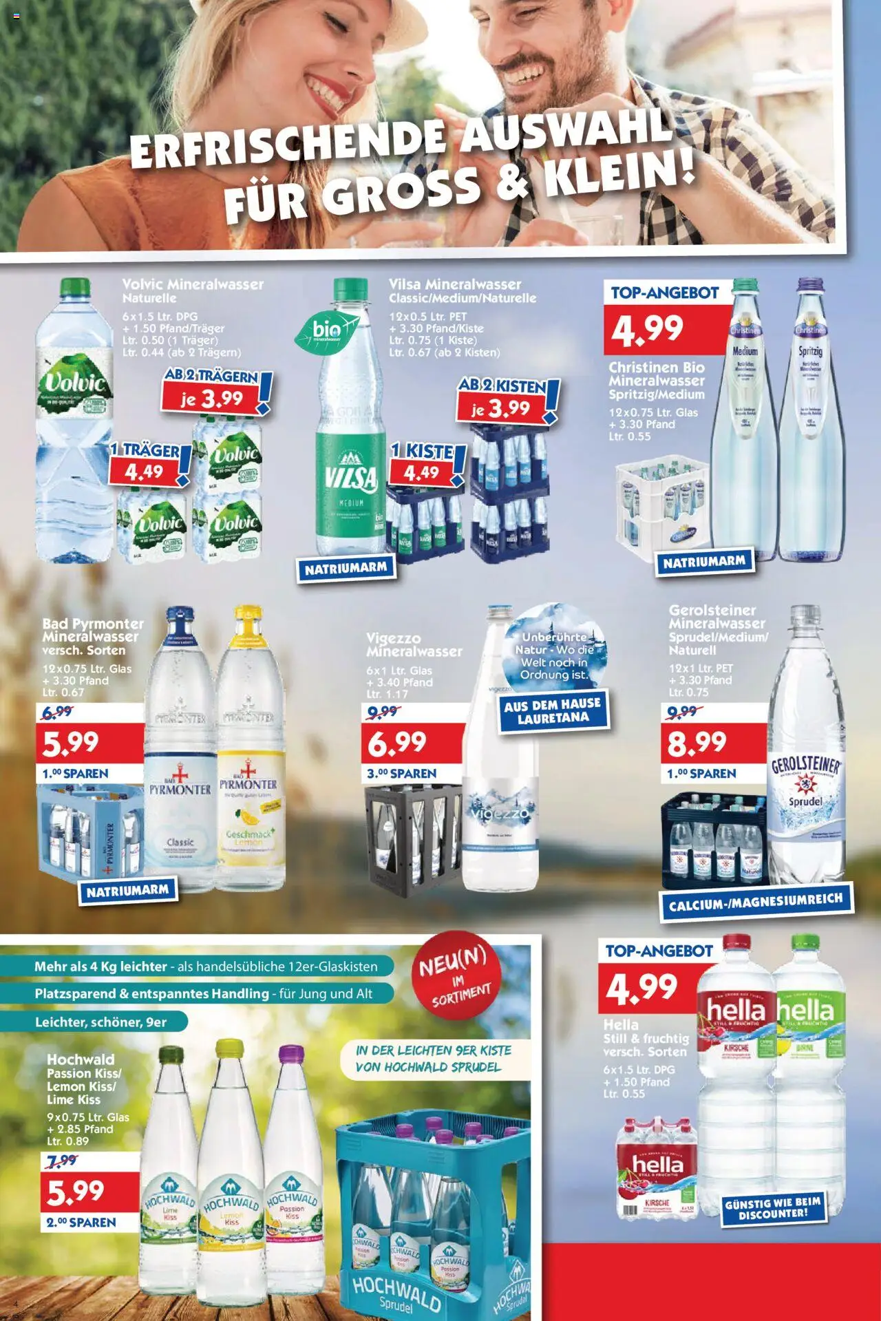 HOL’AB! Prospekt 	 - gültig ab dem 11.08.2025 | Seite: 4 | Produkte: Bad, Mineralwasser, Hella, Volvic