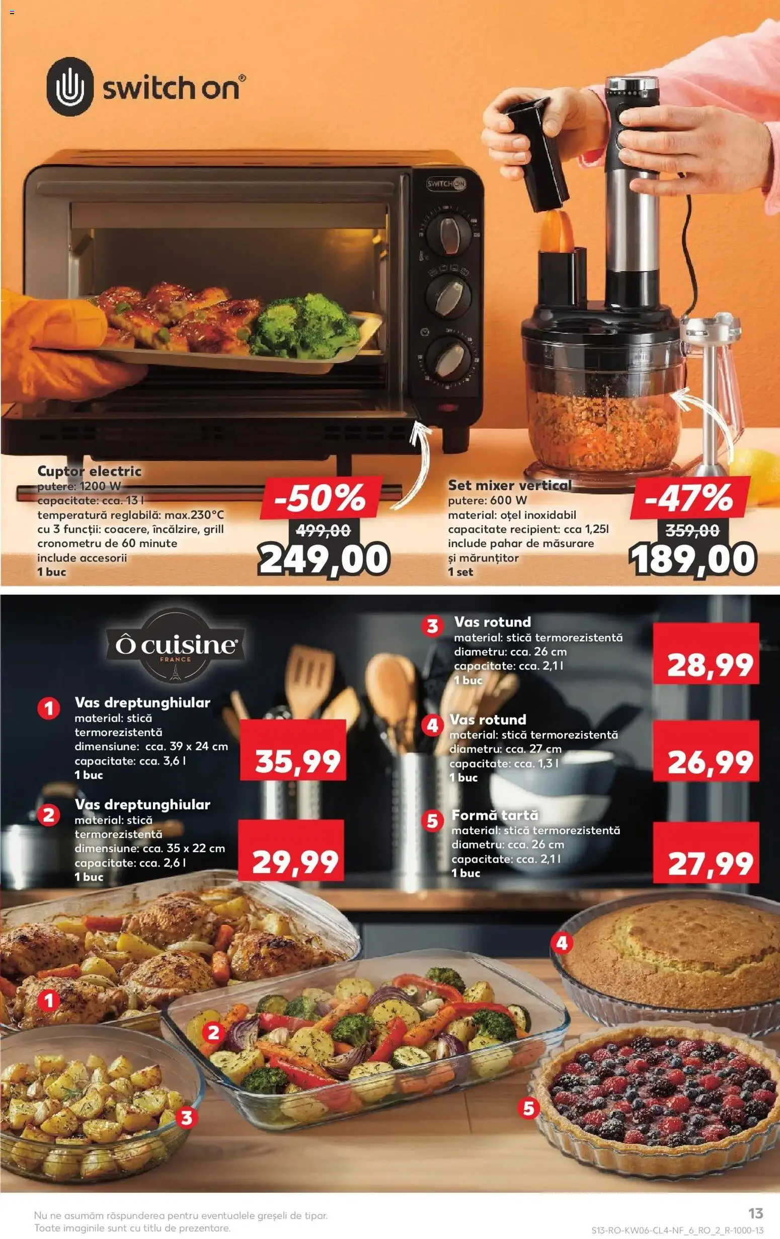 Noul catalog Kaufland – valabil de la 04.02.2026 | Pagină: 13 | Produse: Blender, Cuptor, Grill, Mixer