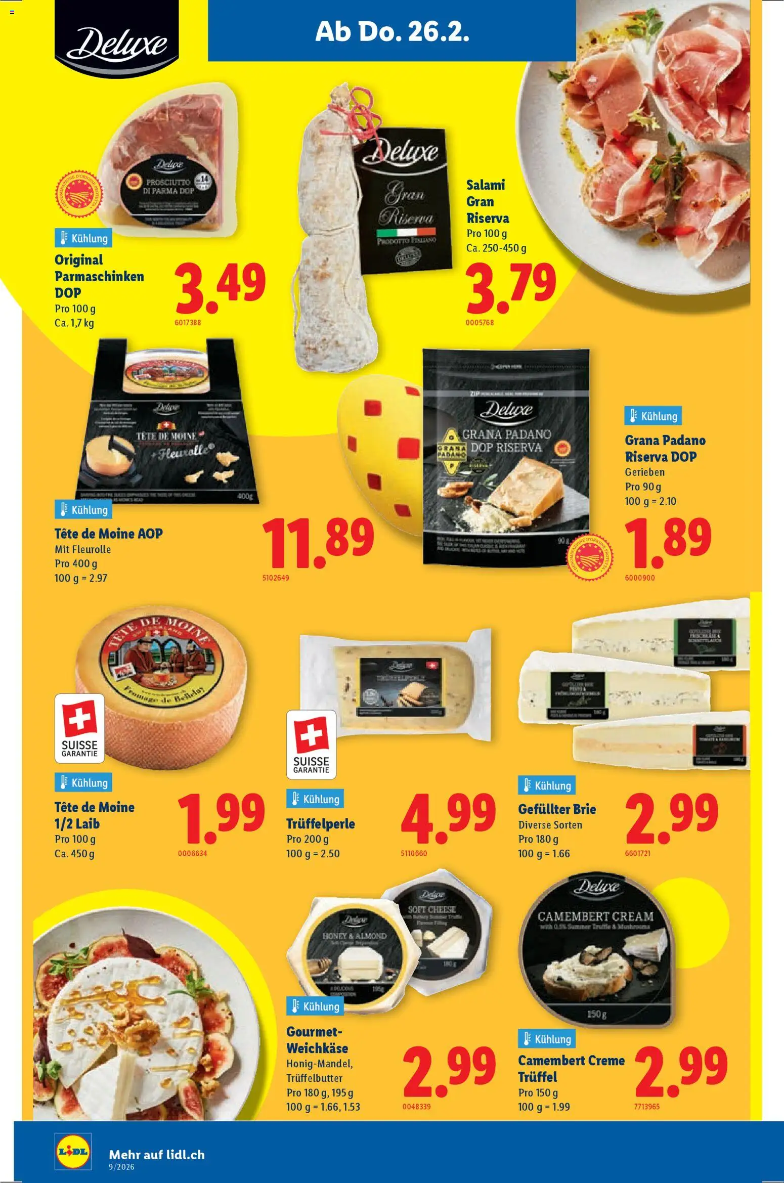 Lidl Aktionen – gültig ab 26.02.2026 | Seite: 16 | Produkte: Salami, Creme