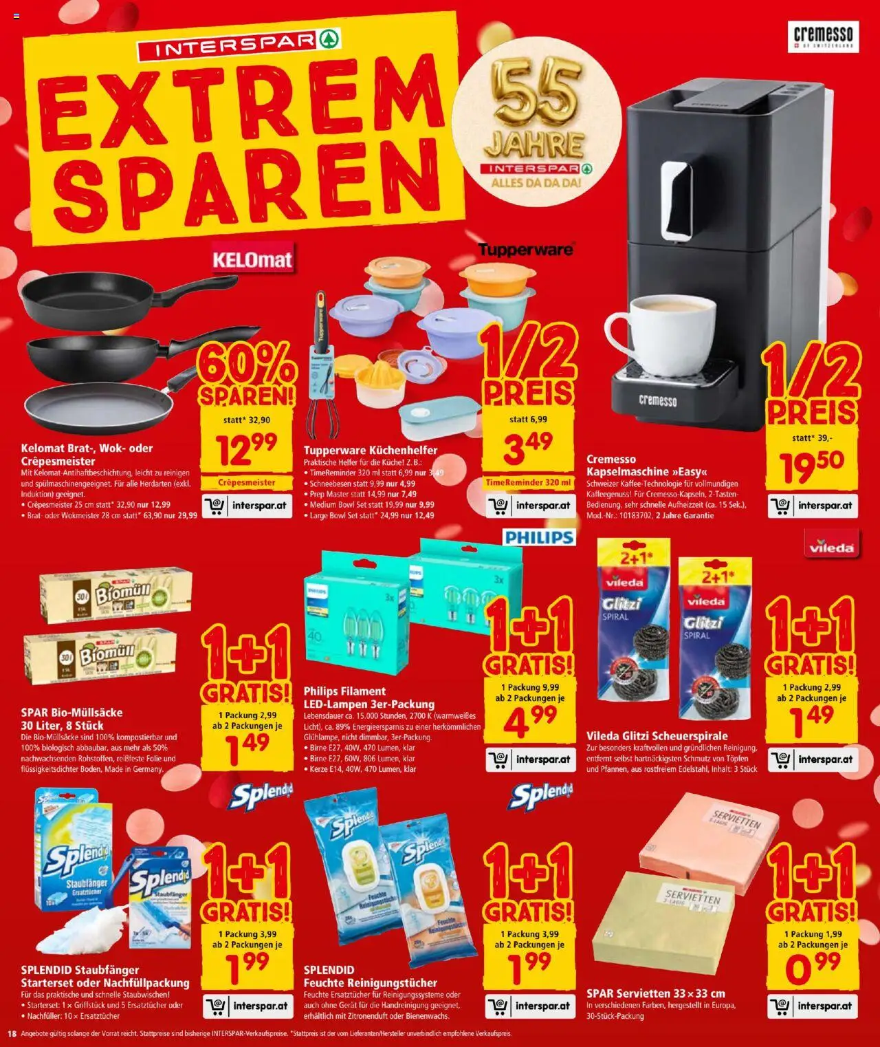Interspar Flugblatt gültig ab 28.08.2025 | Seite: 18 | Produkte: Birne, Reinigungstücher