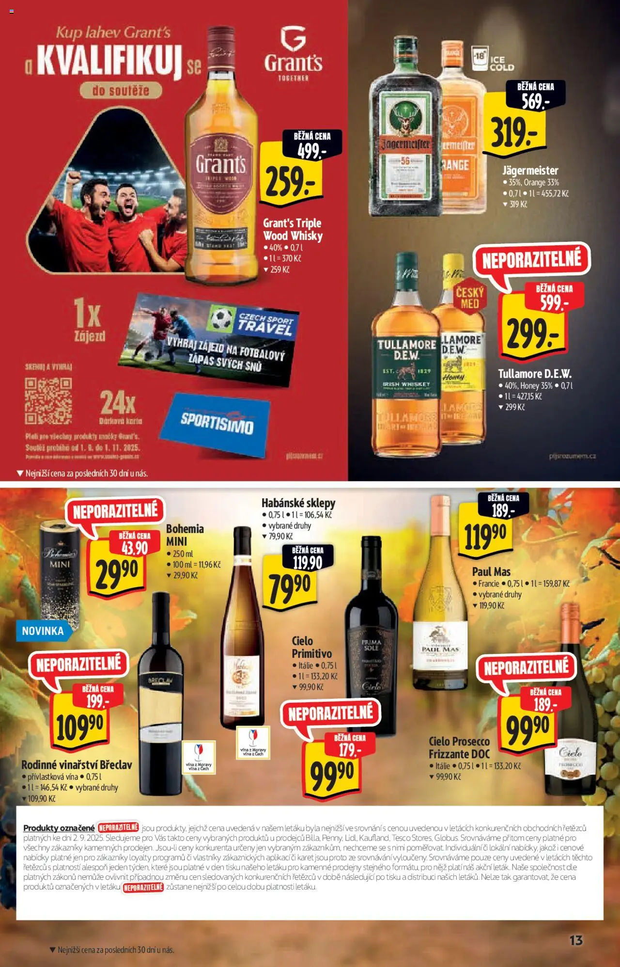 Albert katalog - Supermarket od 10.09.2025 | Strana: 13 | Produkty: Jägermeister, Frizzante, Whisky, Primitivo