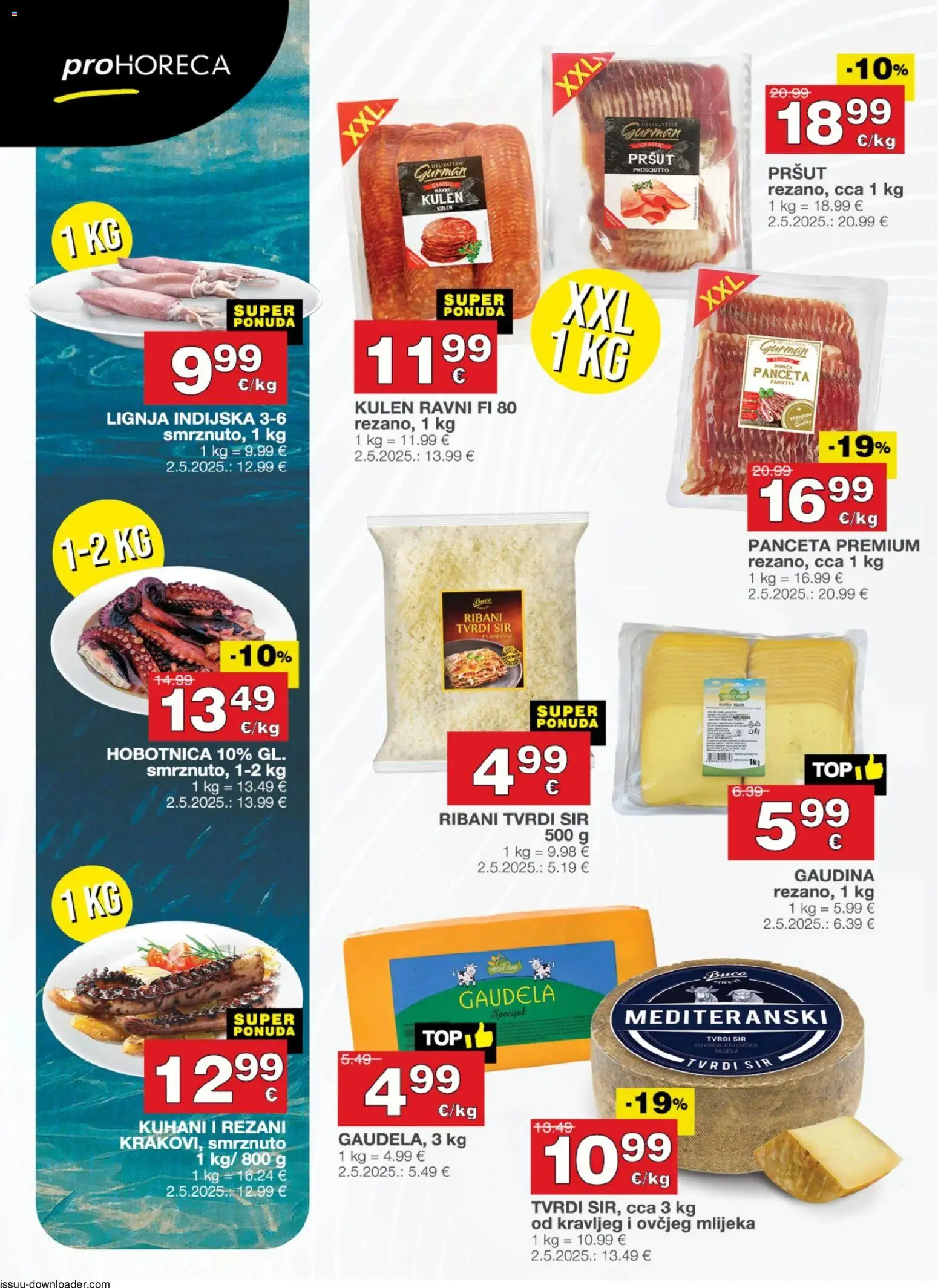 Stanić Diskont katalog | vrijedi od 30.10.2025 | Stranica: 12 | Proizvodi: Hobotnica, Pršut, Panceta, Tvrdi sir