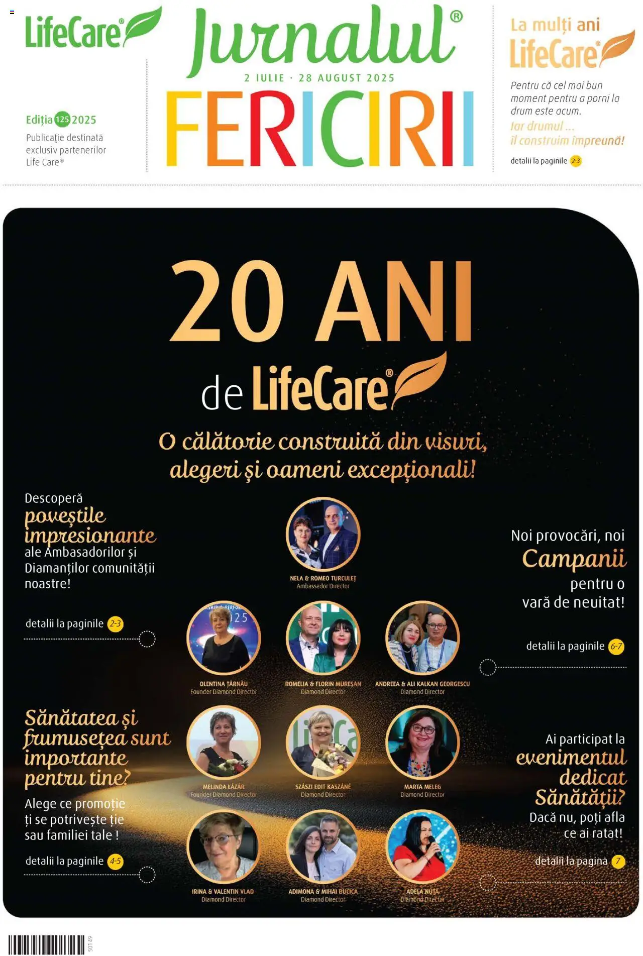 Life Care catalog - Jurnalul Fericirii Iulie/August – valabil de la 02.07.2025 | Pagină: 1