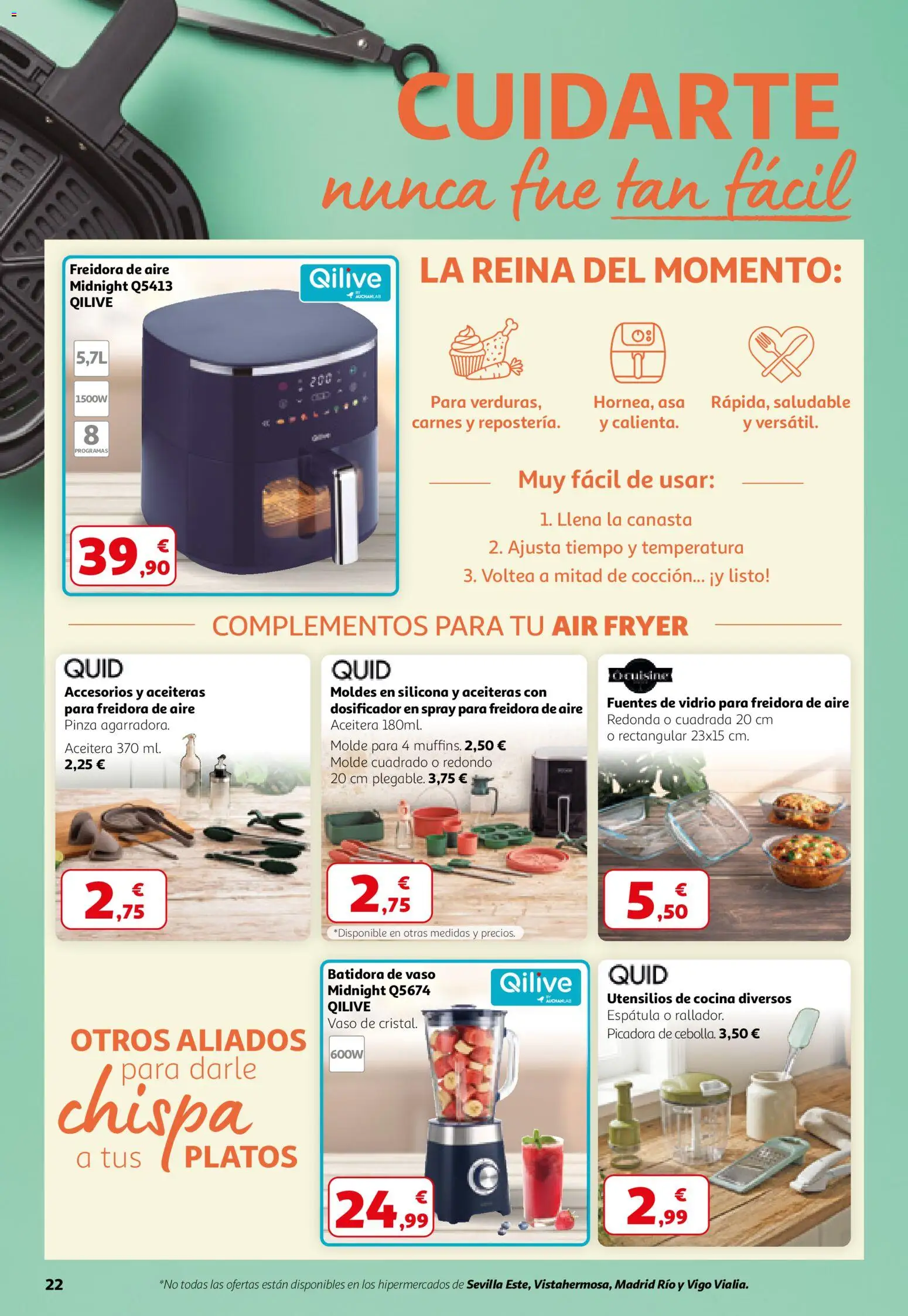 Alcampo - HG Nacional Unificado │ válido desde el 26.02.2026 | Página: 22 | Productos: Cocina, Batidora, Freidora